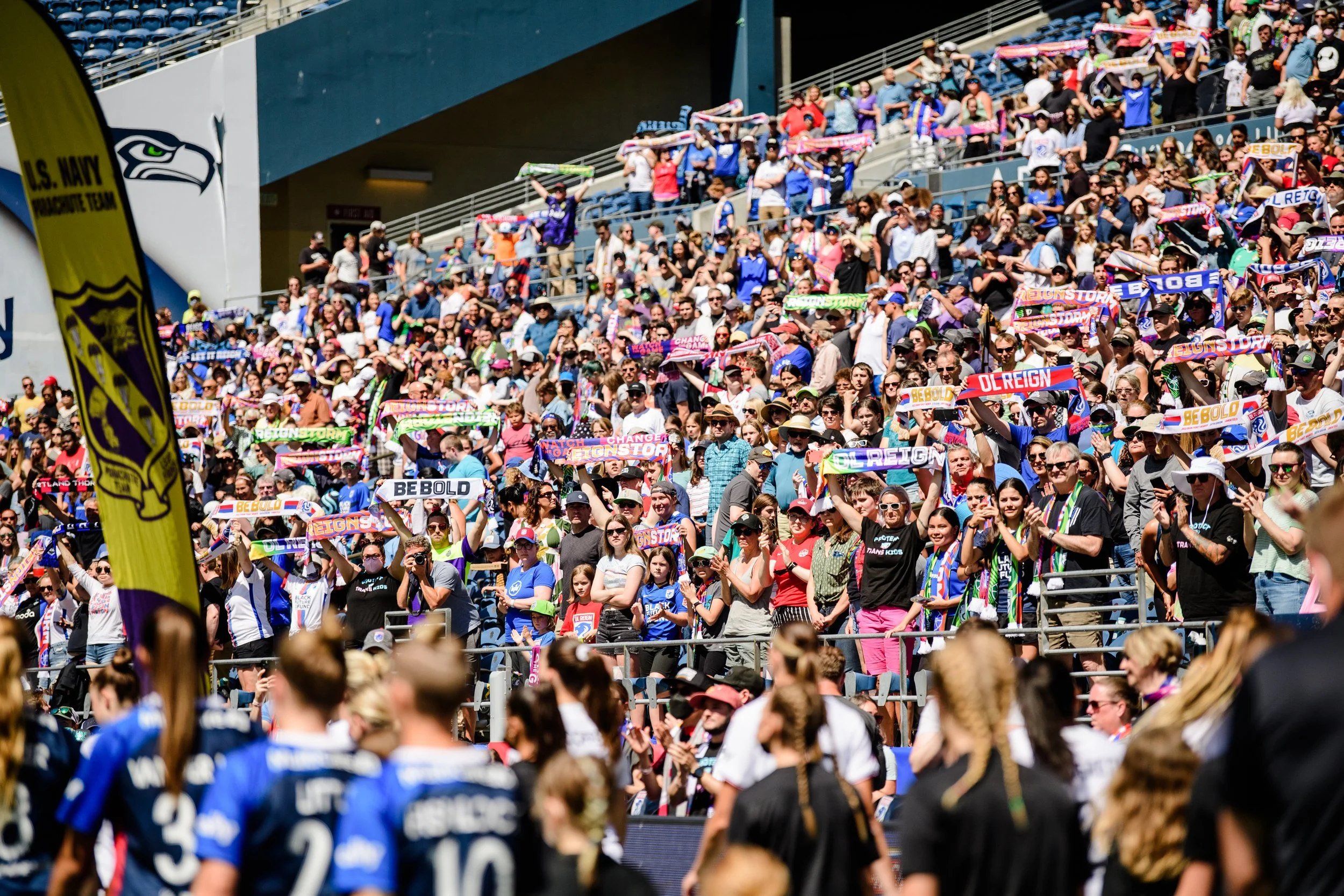 OL Reign crowd at Lumen Field