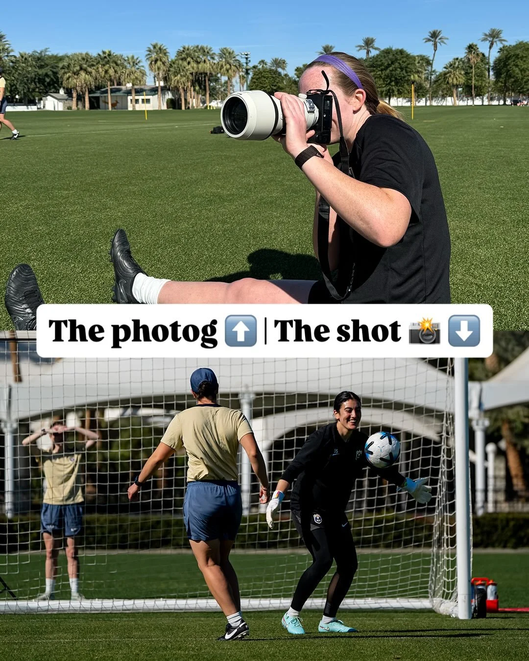 Gloves come off, and the camera skills come out. 📸 @cassiemiller38 cooking behind the lens.🔥