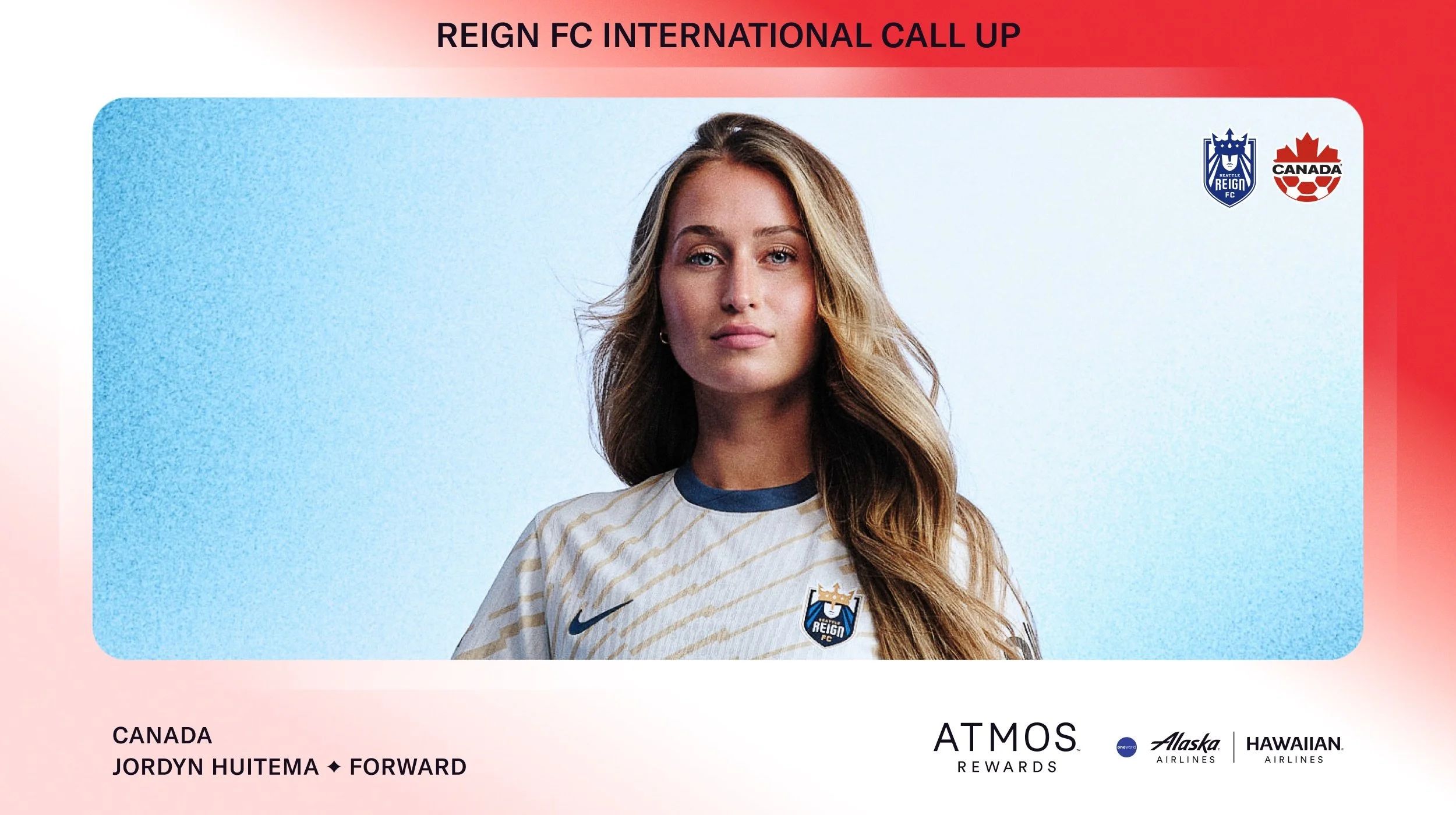 Forward Jordyn Huitema Called Up to Canada Women’s National Team for SheBelieves Cup