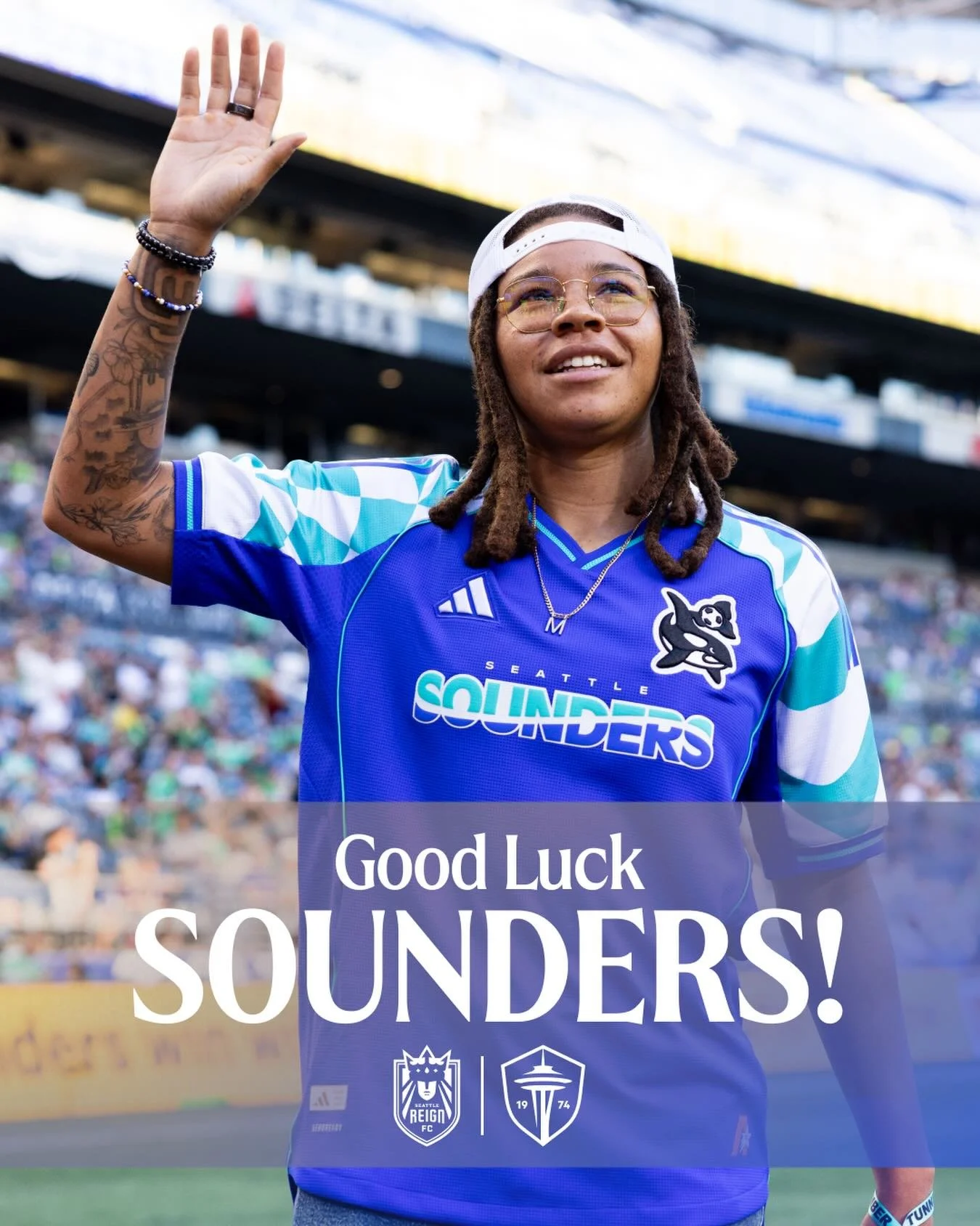 Seattle stands together 🤝

Good luck to our friends @soundersfc as they kick off their season tonight! 💙💚