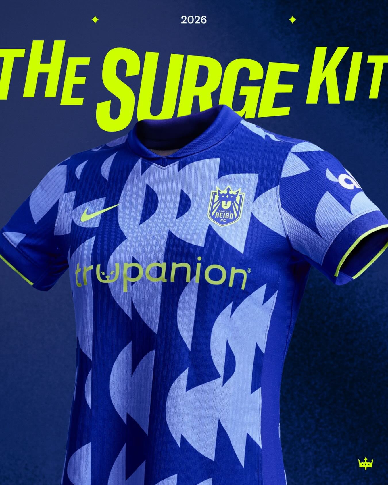 Rooted in legacy, driven by possibility 👑
 
The Surge Kit marks our first third kit since 2015. A nod to early Reign colorways, it&rsquo;s a marker of where we&rsquo;ve been &ndash; and where we&rsquo;re headed.