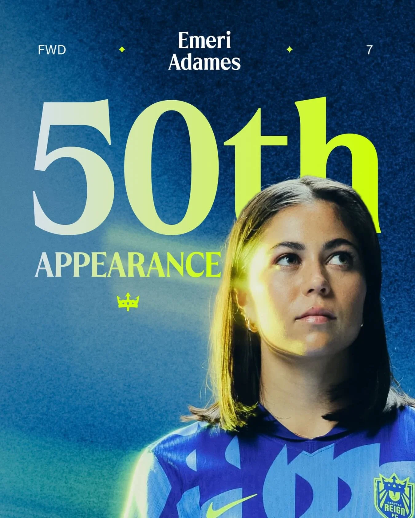 50 appearances. History made. ✨

With last night&rsquo;s match, @emeriadames became the youngest player in club history to reach 50 regular season appearances, and the third-youngest in league history. Congrats, Emeri! ⚡️