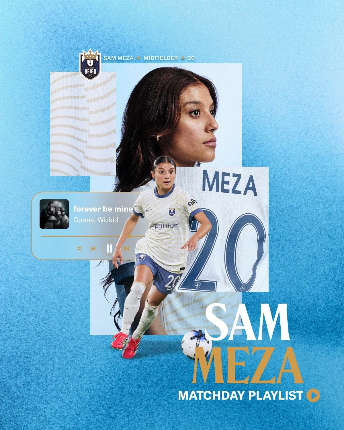 Forever letting Sam take the aux 🎧 From pregame hype to chill mode, Meza&rsquo;s matchday playlist has you covered.

Link to playlist in bio 🎶