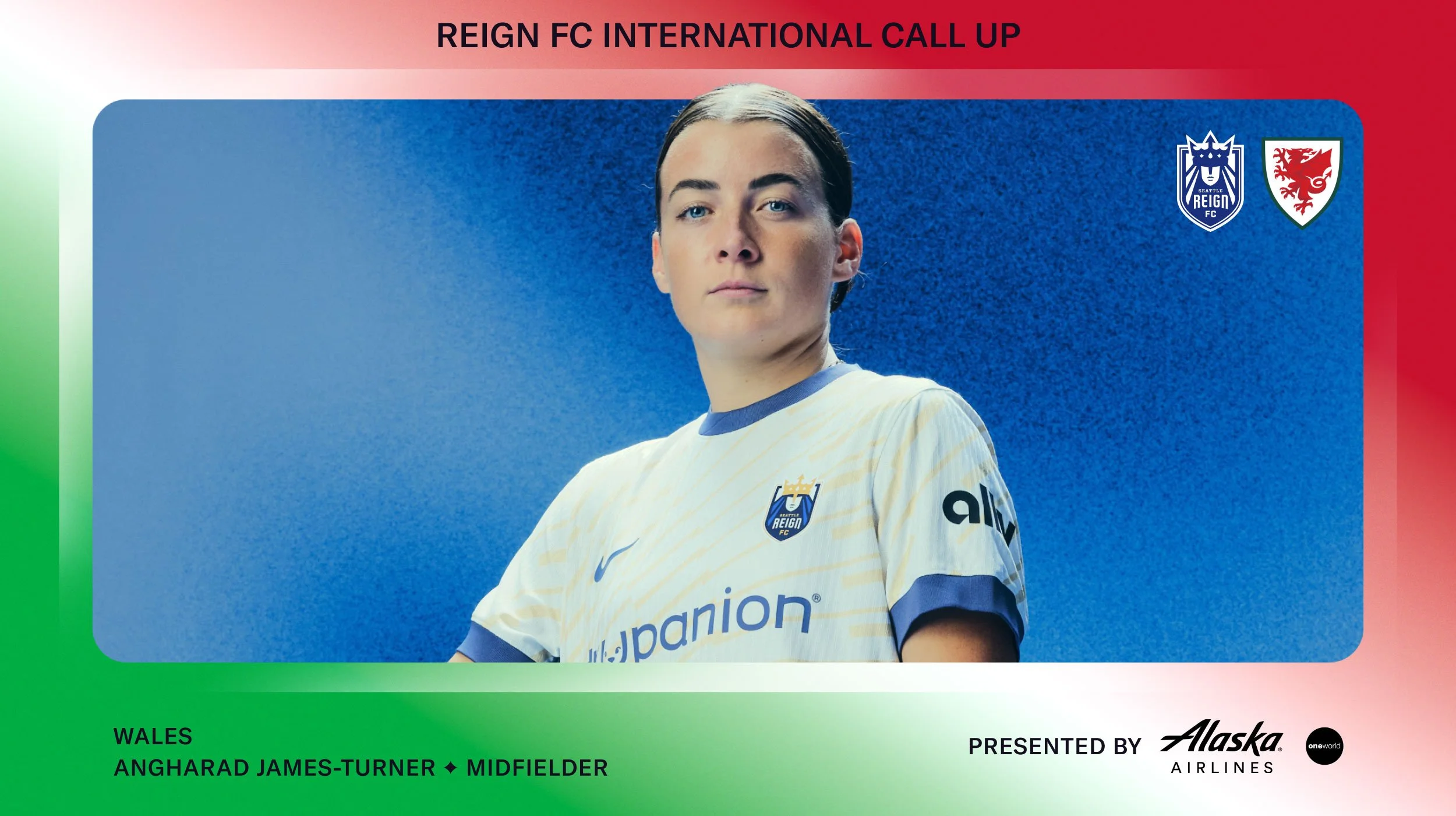 Seattle Reign FC Midfielder Angharad James-Turner Called Up to Wales