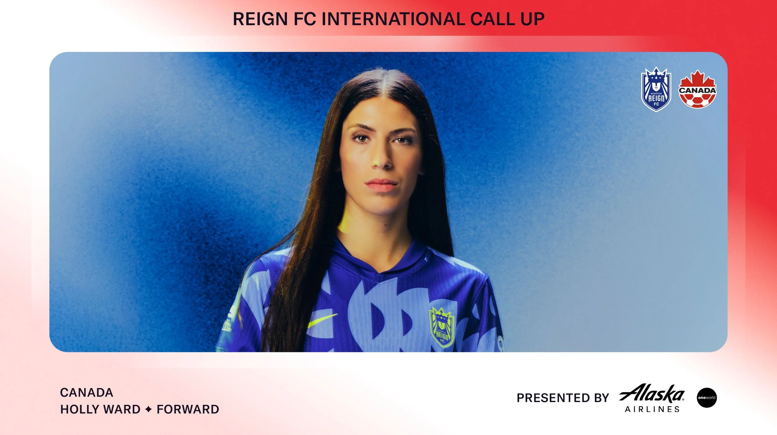 Seattle Reign FC Forward Holly Ward Called Up to Canada for June Camp and Friendly Against Costa Rica
