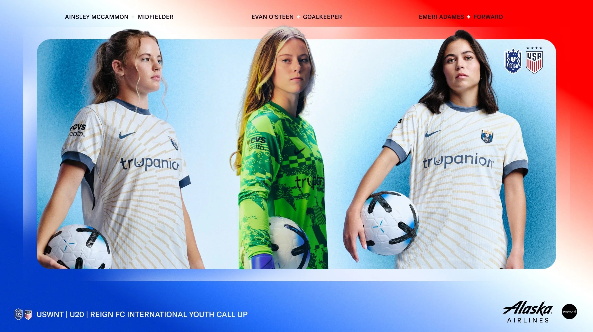 Adames, McCammon and O’Steen Called Up to U.S. Under-20 Women’s National Team