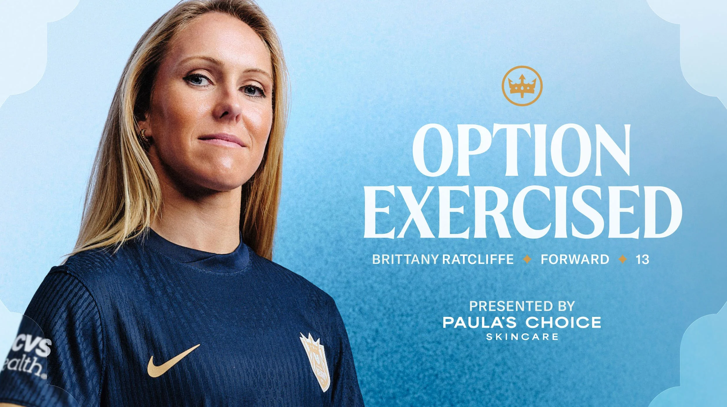 Seattle Reign FC and Forward Brittany Ratcliffe Exercise Mutual Option