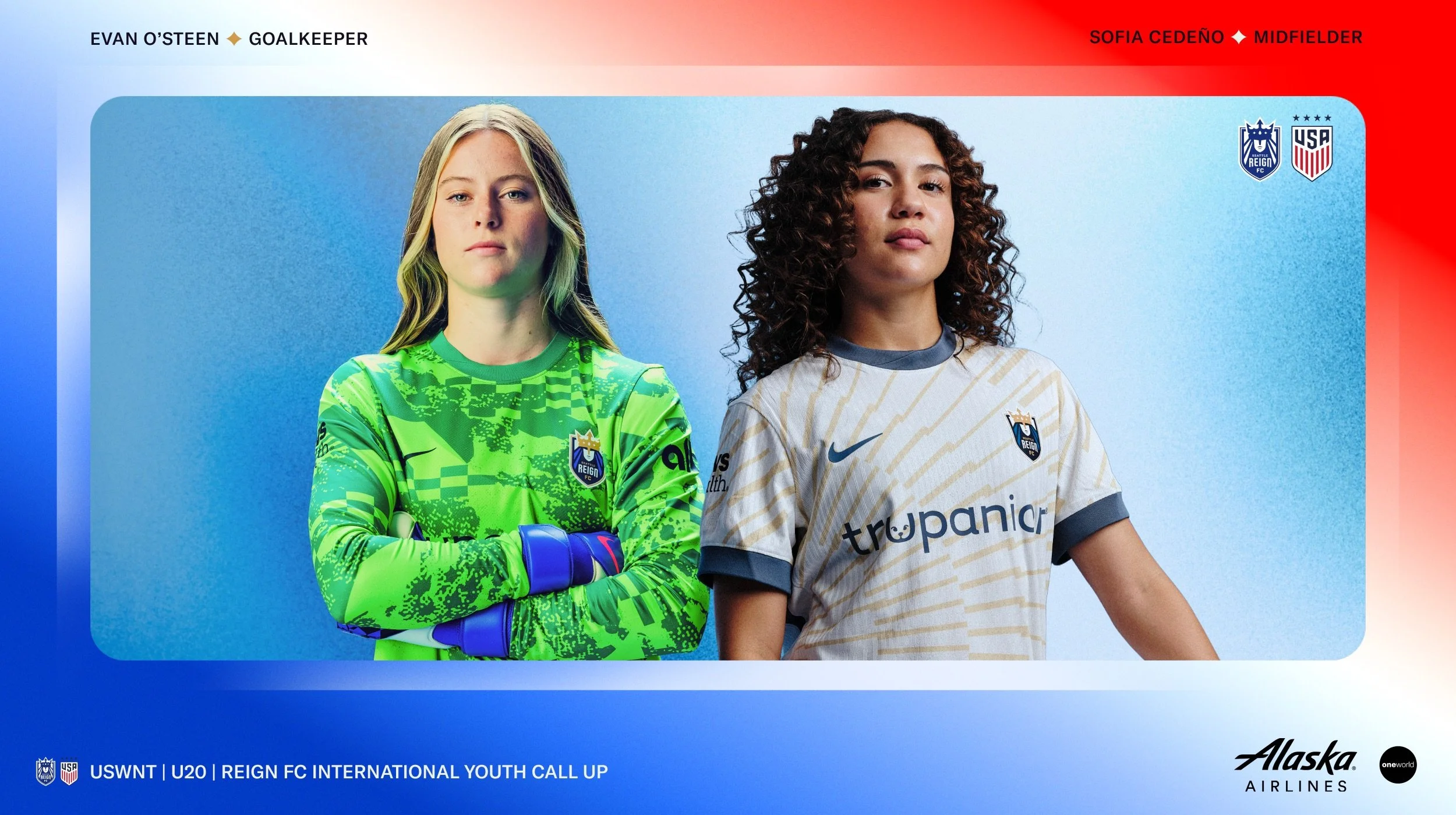 Sofia Cedeño and Evan O’Steen Selected for U.S. Under-20 Women’s National Team Camp