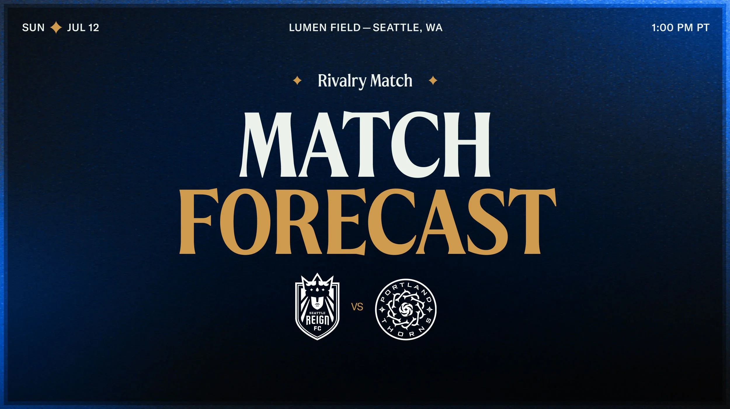Match Forecast: Reign FC Returns to Lumen Field to Take on Portland Thorns FC