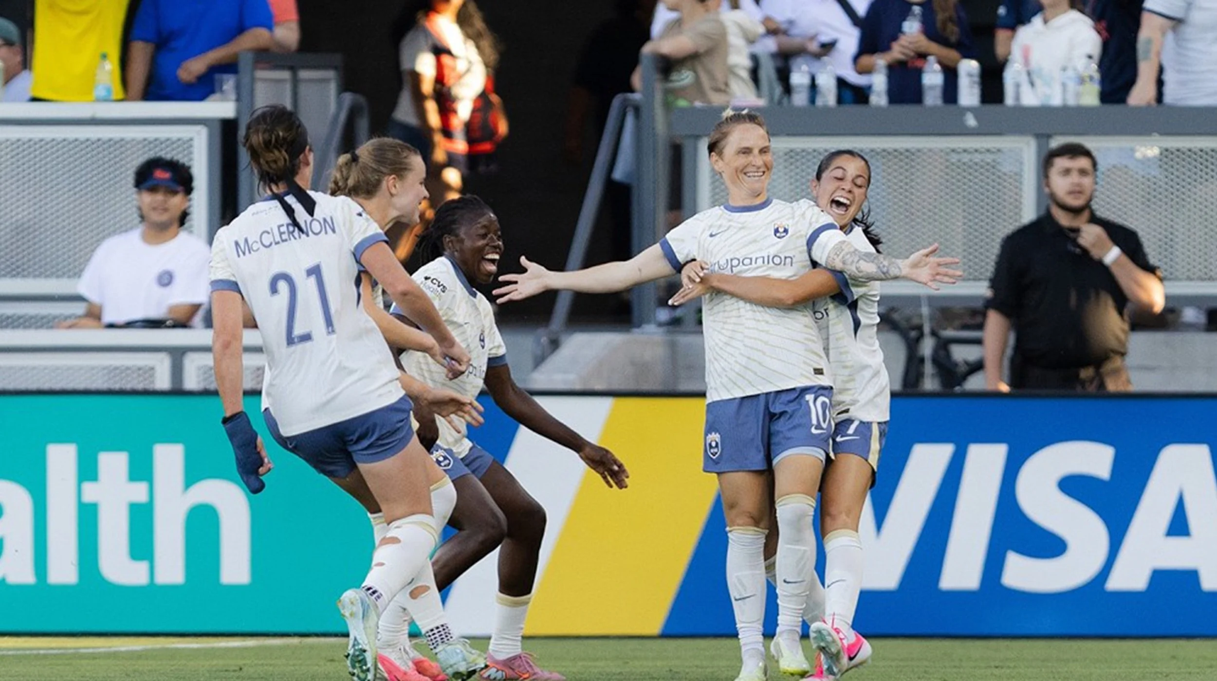 GOAL: Jess Fishlock scores her 50th career goal