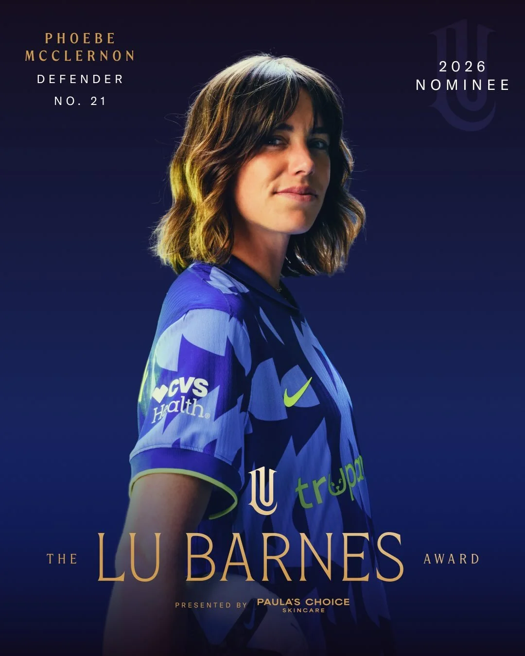 A leader by example and by drive 👑

Phoebe McClernon has been nominated for this year&rsquo;s Lu Barnes Award, presented by @paulaschoice, for the energy and competitiveness she brings to the club &mdash; setting the standard for those around her. S