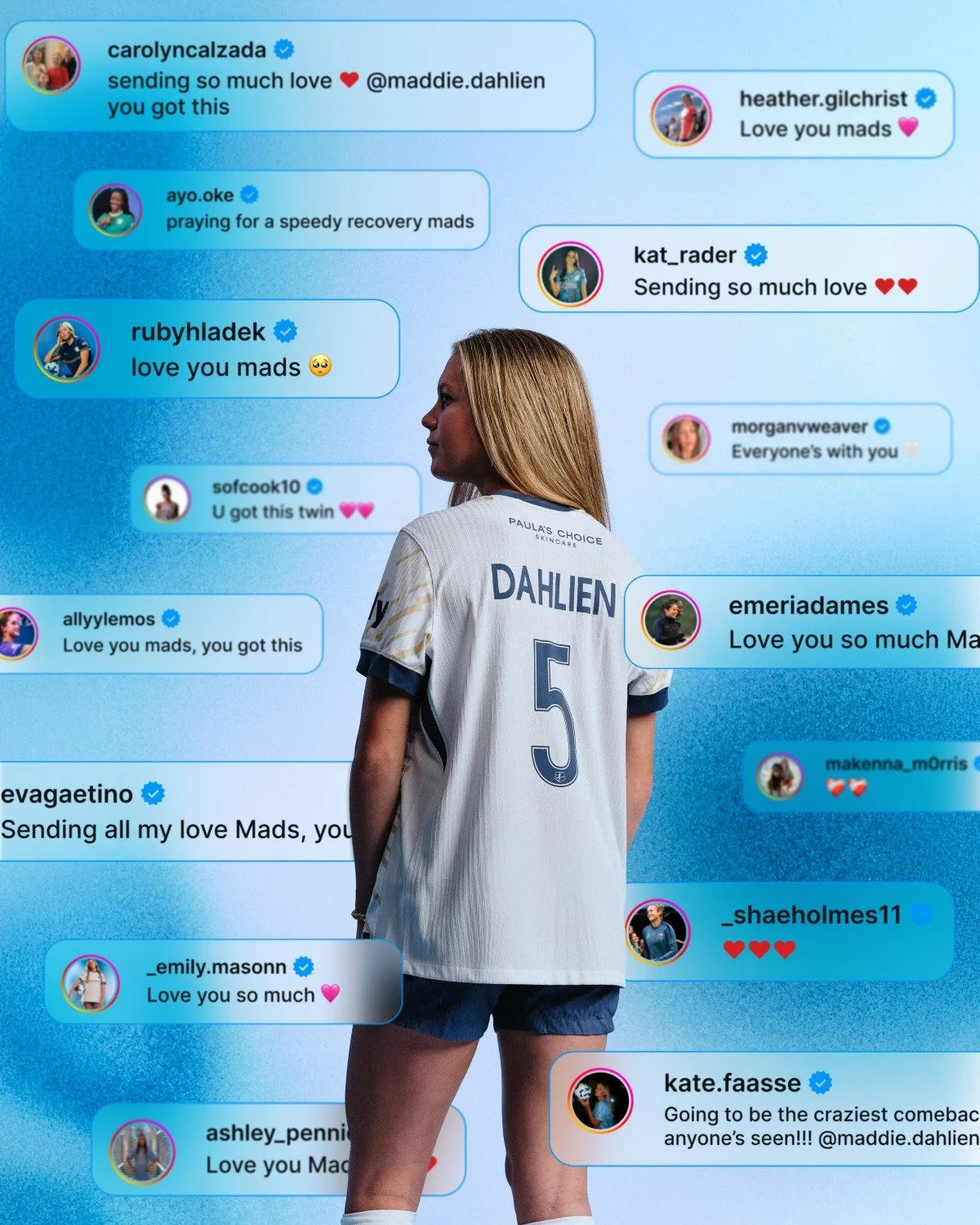 Sending all our love and support, @maddie.dahlien. You've got everyone behind you 💙