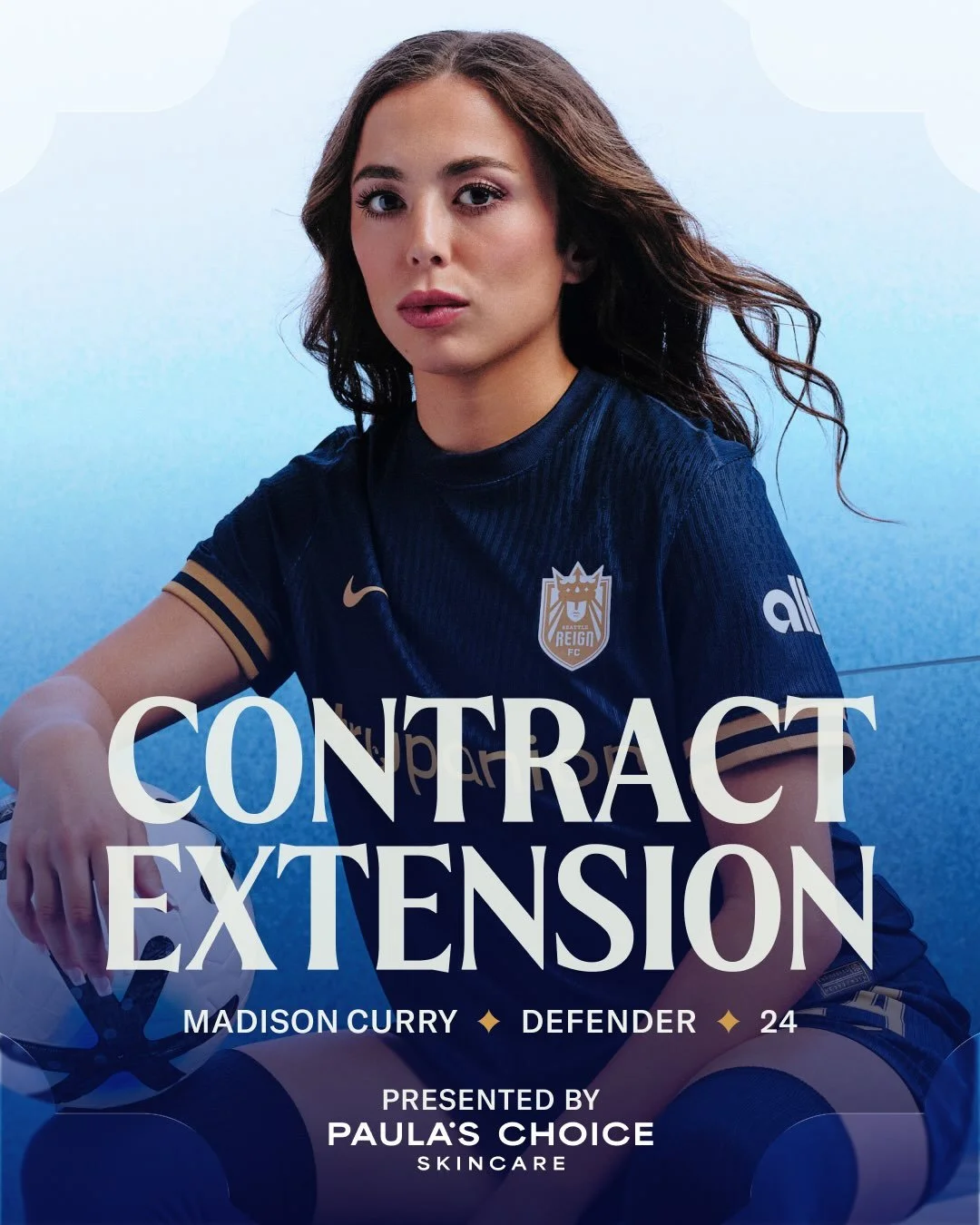Staying in the Emerald City 🤝 

Madison Curry has signed a contract extension, keeping the defender with the Reign through the 2028 NWSL season. 

We&rsquo;re thrilled that you&rsquo;ll continue to call Seattle home, @mads.curry! 💙