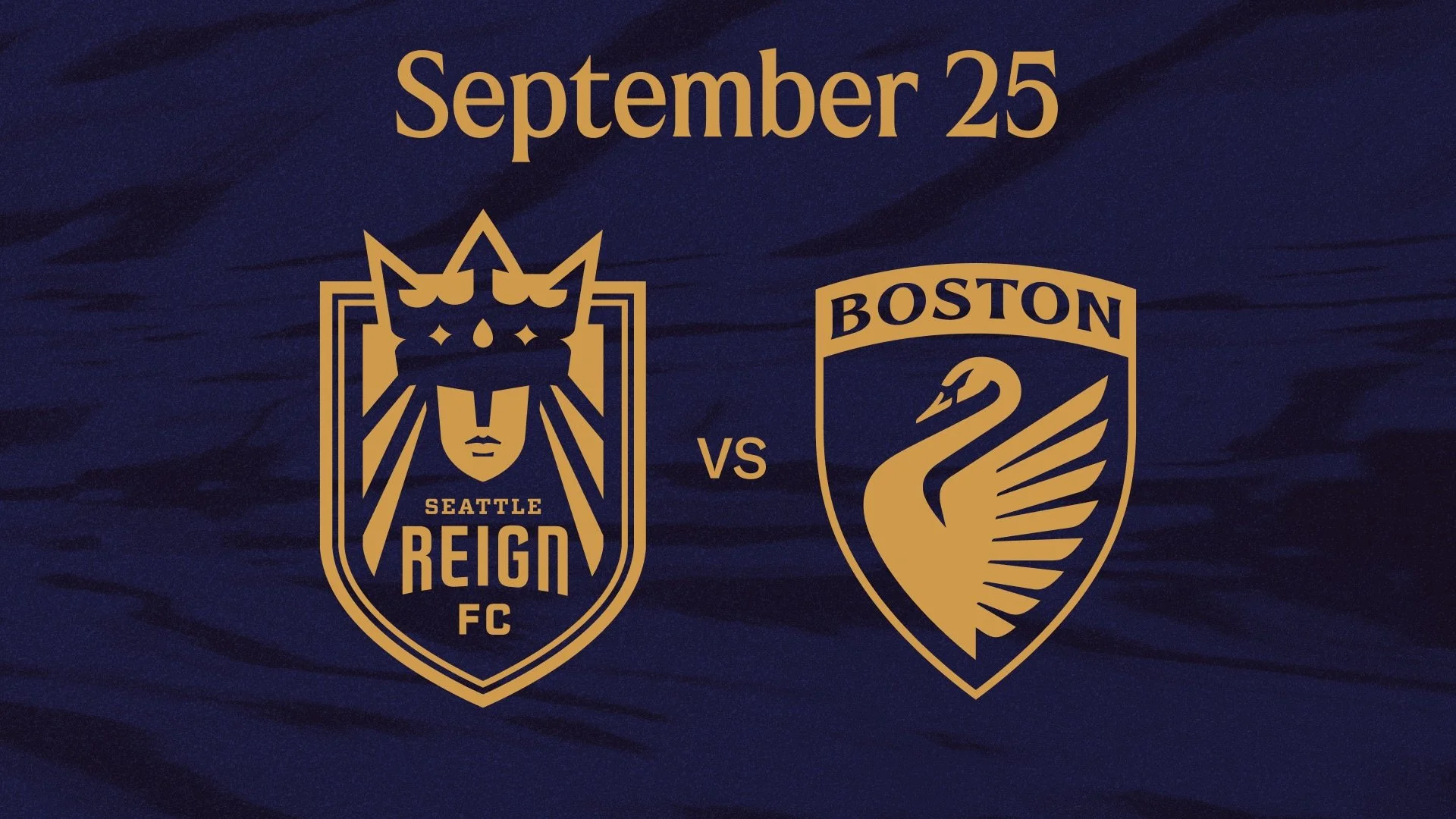 Seattle Reign FC crest and Boston Legacy FC crest