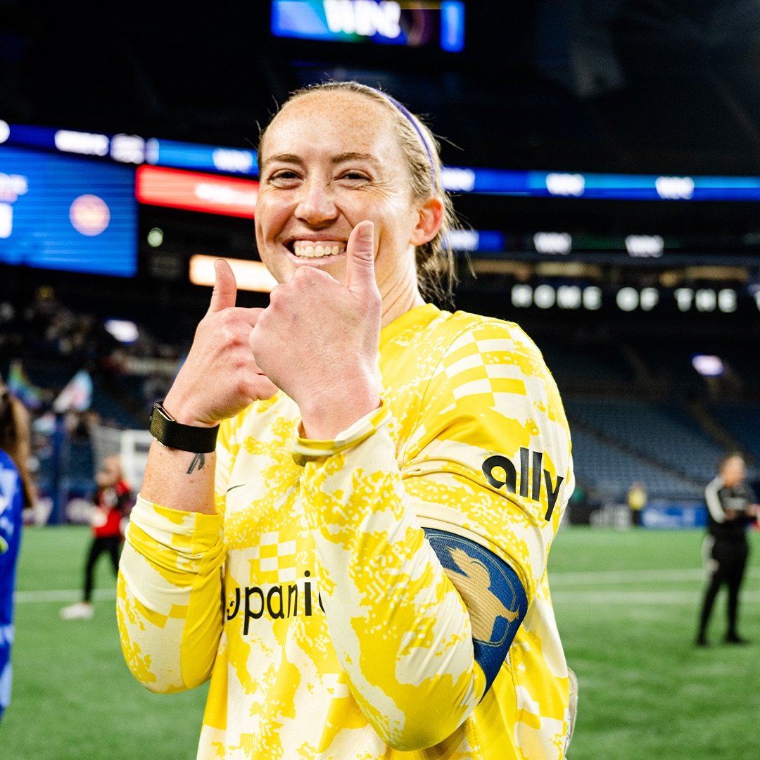 Cassie Miller with two thumbs up