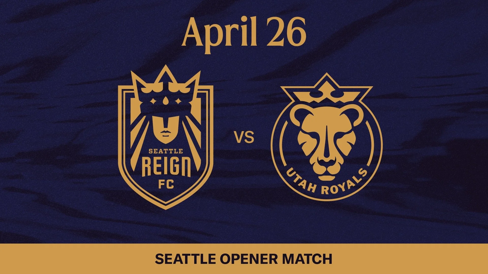 Seattle Reign FC crest and Utah Royals FC crest