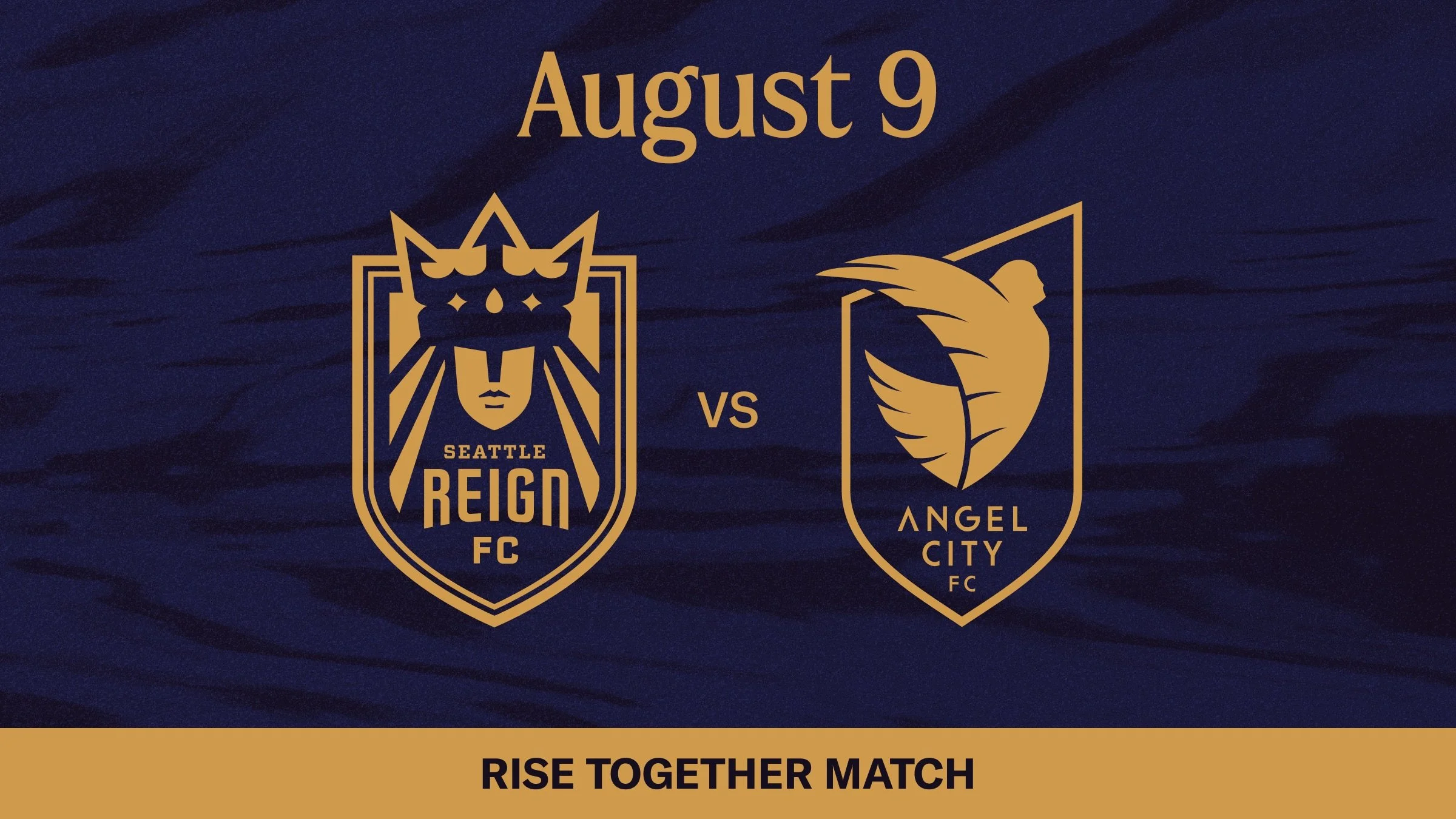 Seattle Reign FC crest and Angel City FC crest
