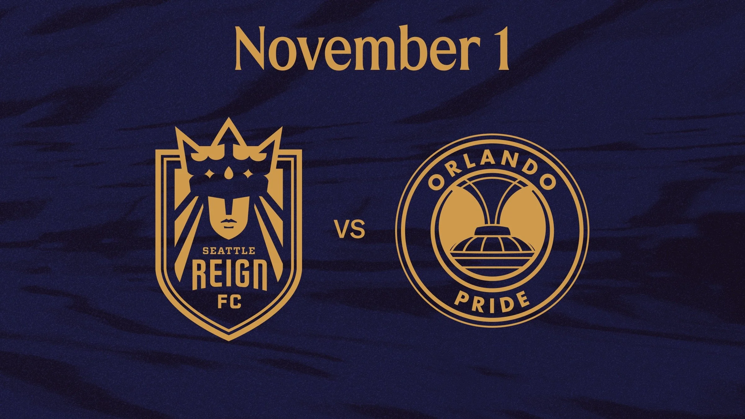 Seattle Reign FC crest and Orlando Pride crest