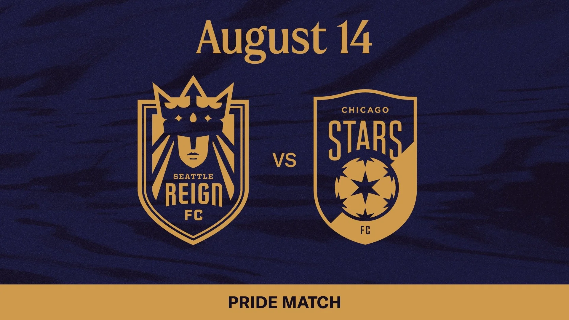 Seattle Reign FC crest and Chicago Stars FC crest