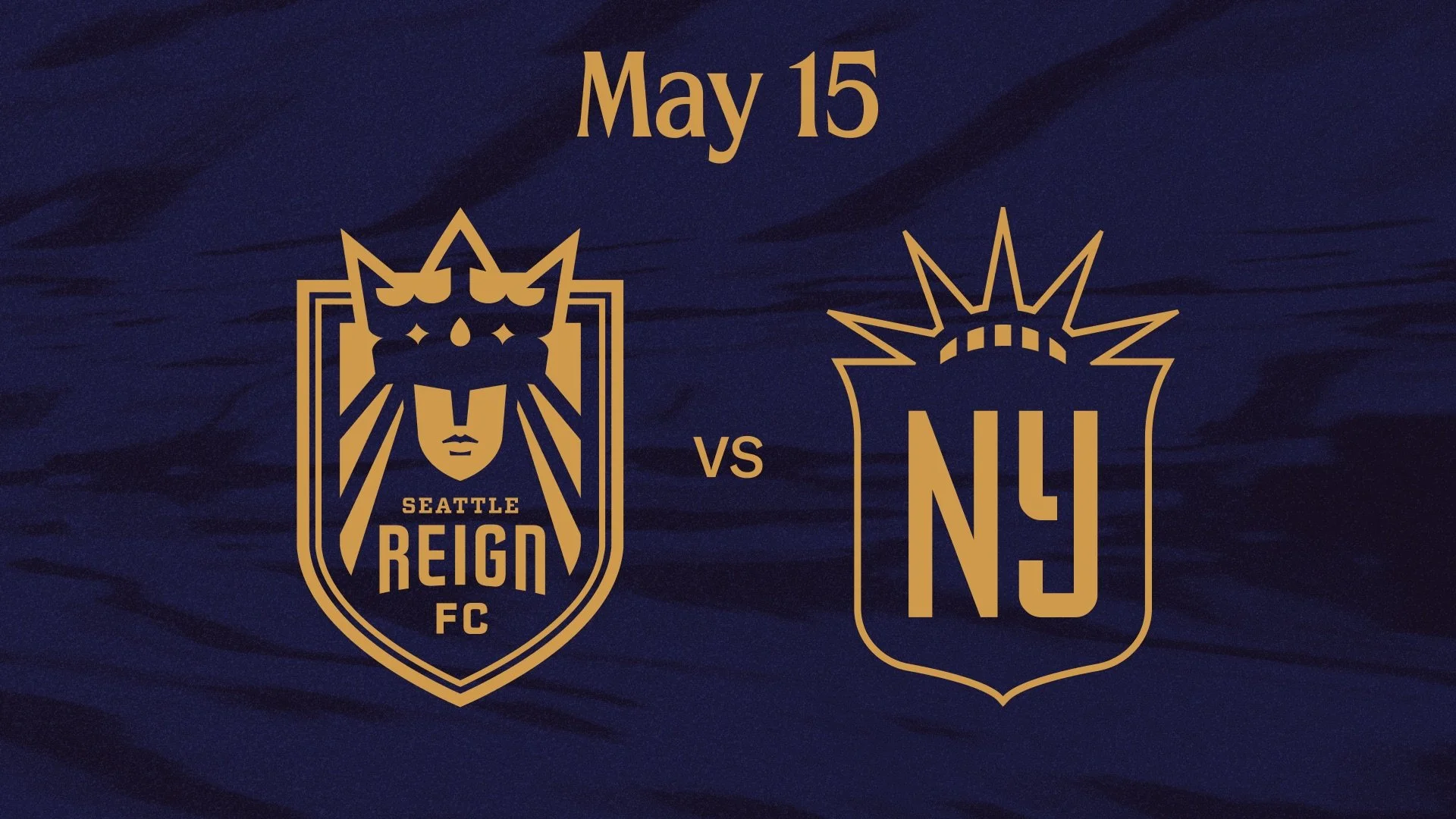 Seattle Reign FC crest and NJ/NY Gotham FC crest