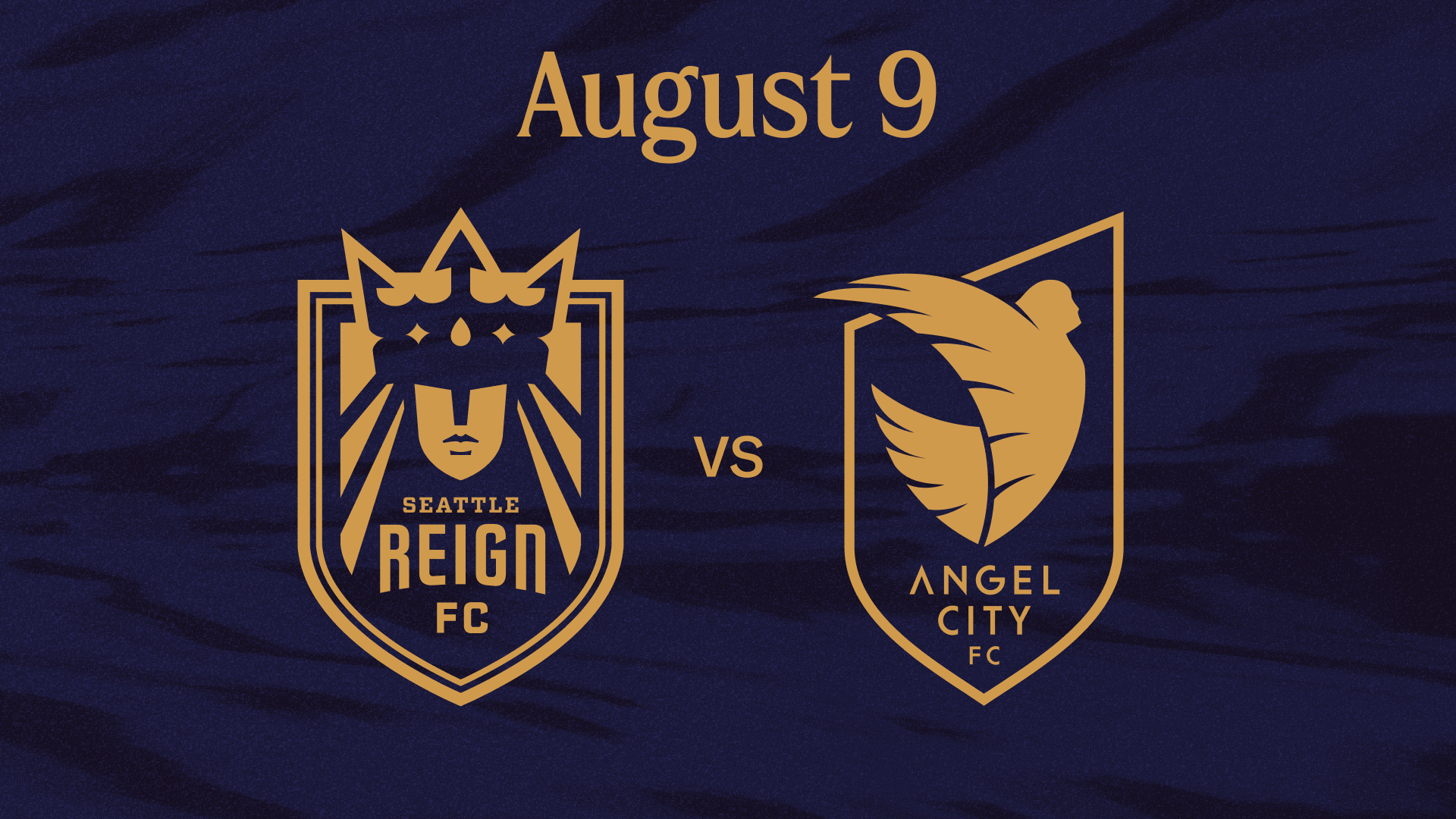 Seattle Reign FC crest and  Angel City FC crest