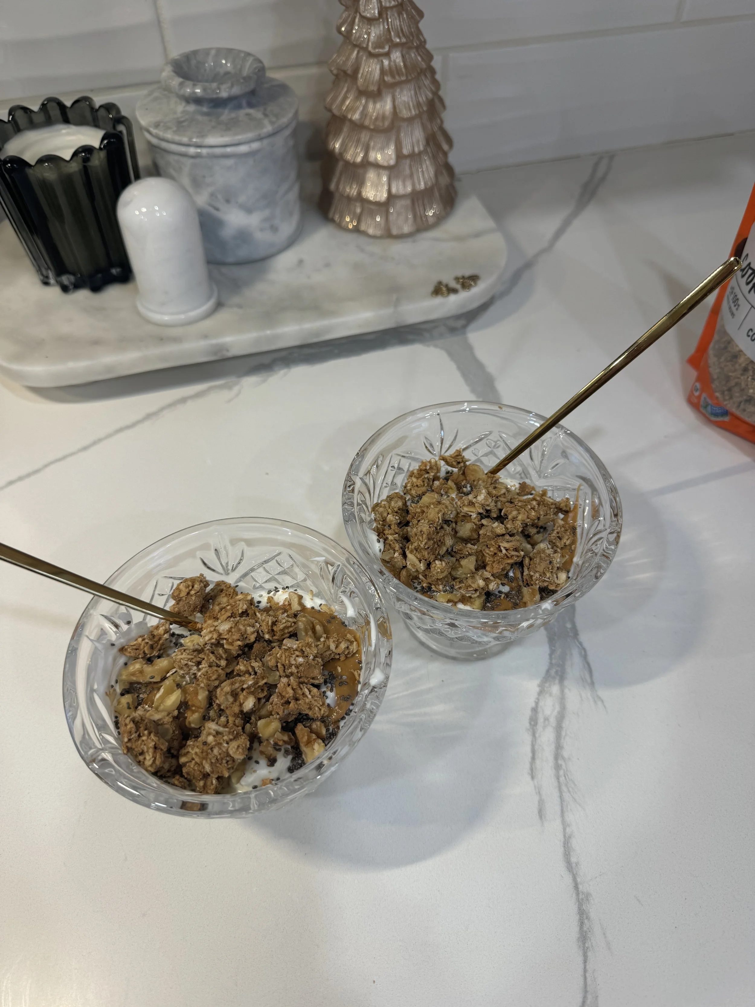 Crunchy Almond Butter Yogurt Bowl