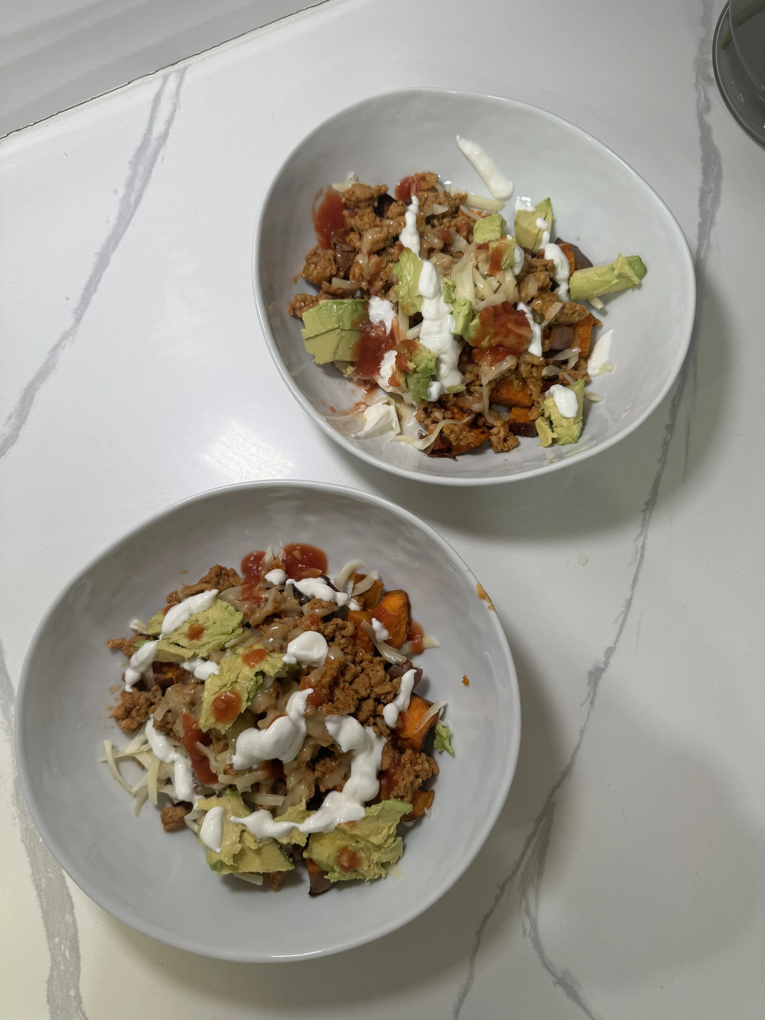 Ground Chicken Taco Bowls