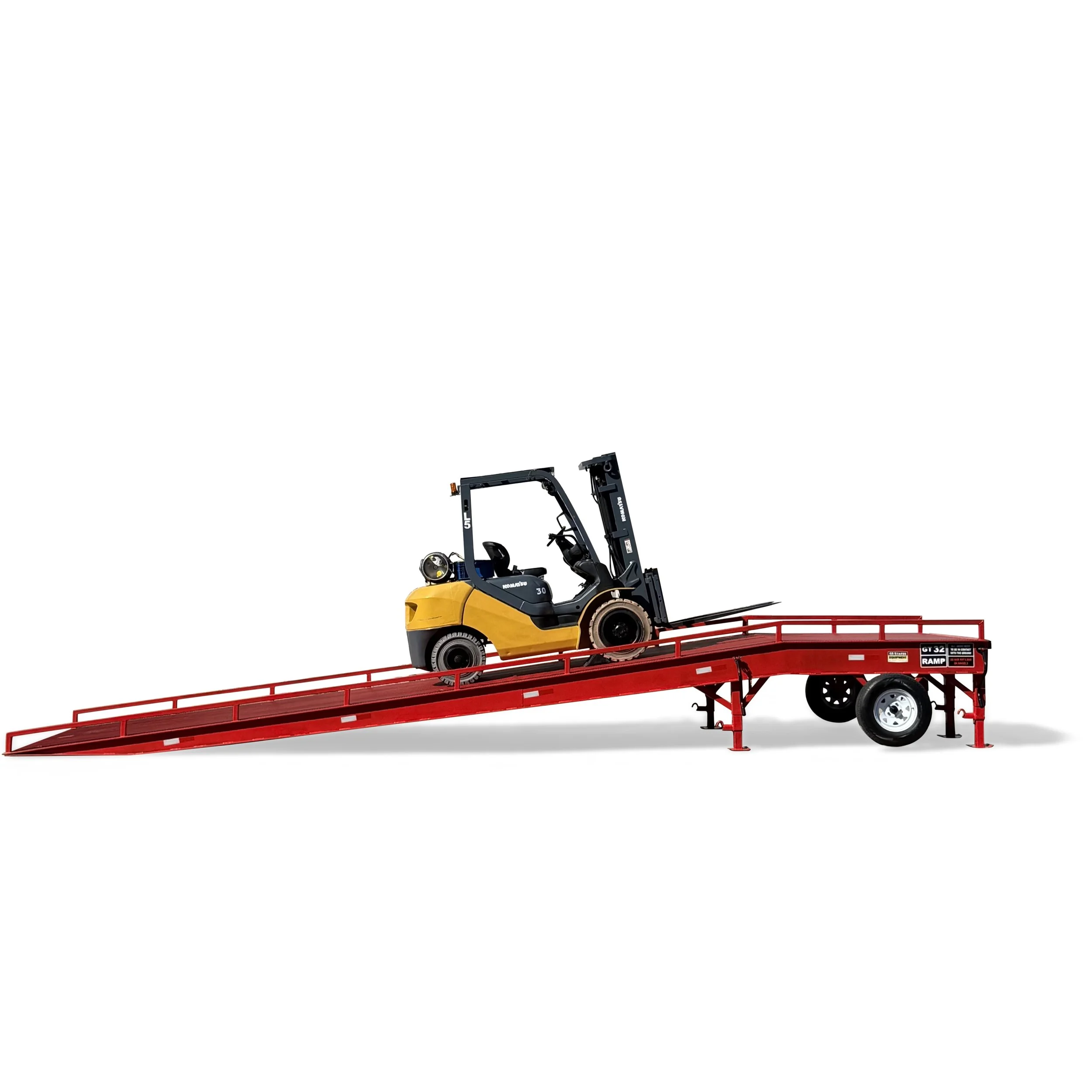 GT32 portable forklift ramp for loading and unloading semi-trailers