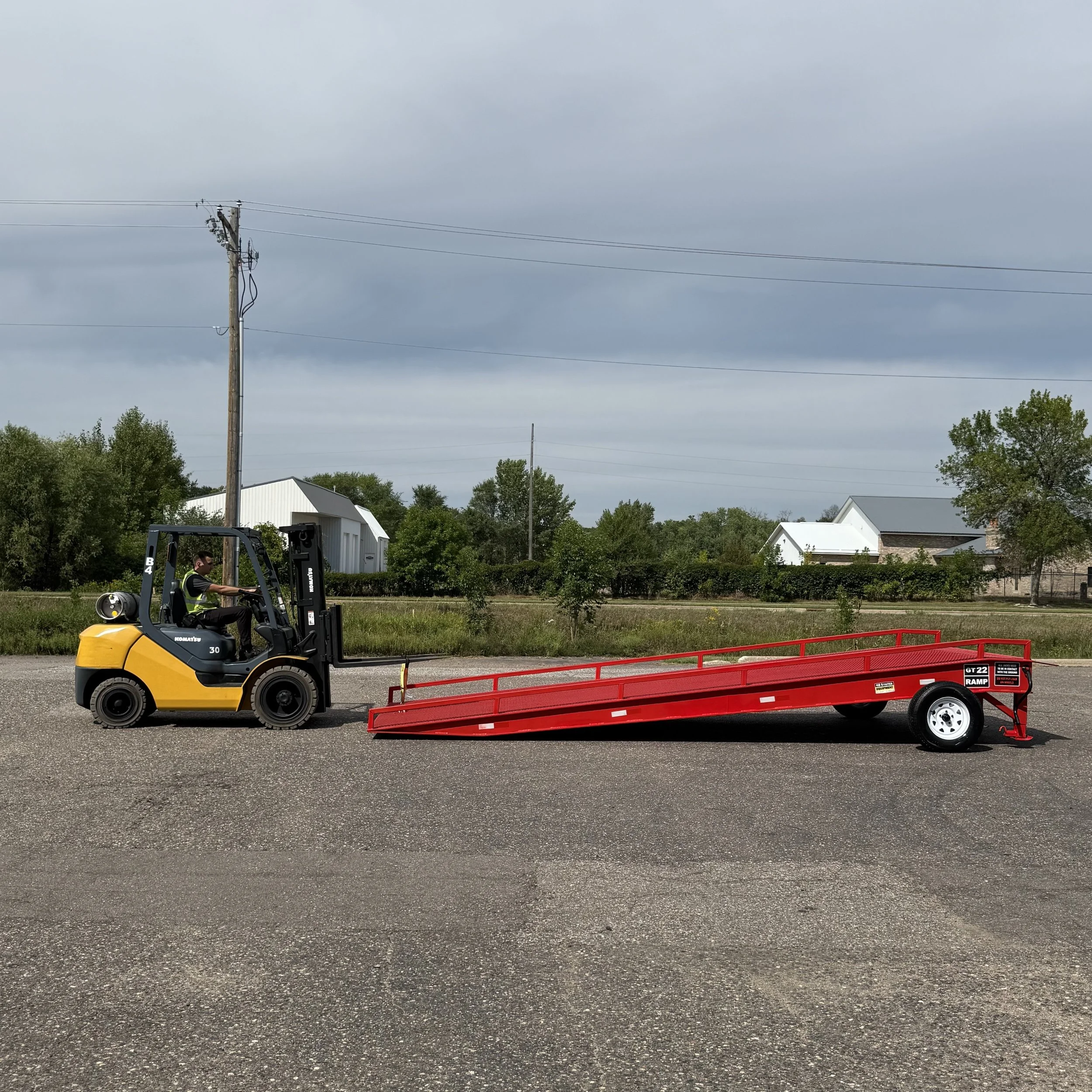 GT22 warehouse yard ramp for material handling and freight loading