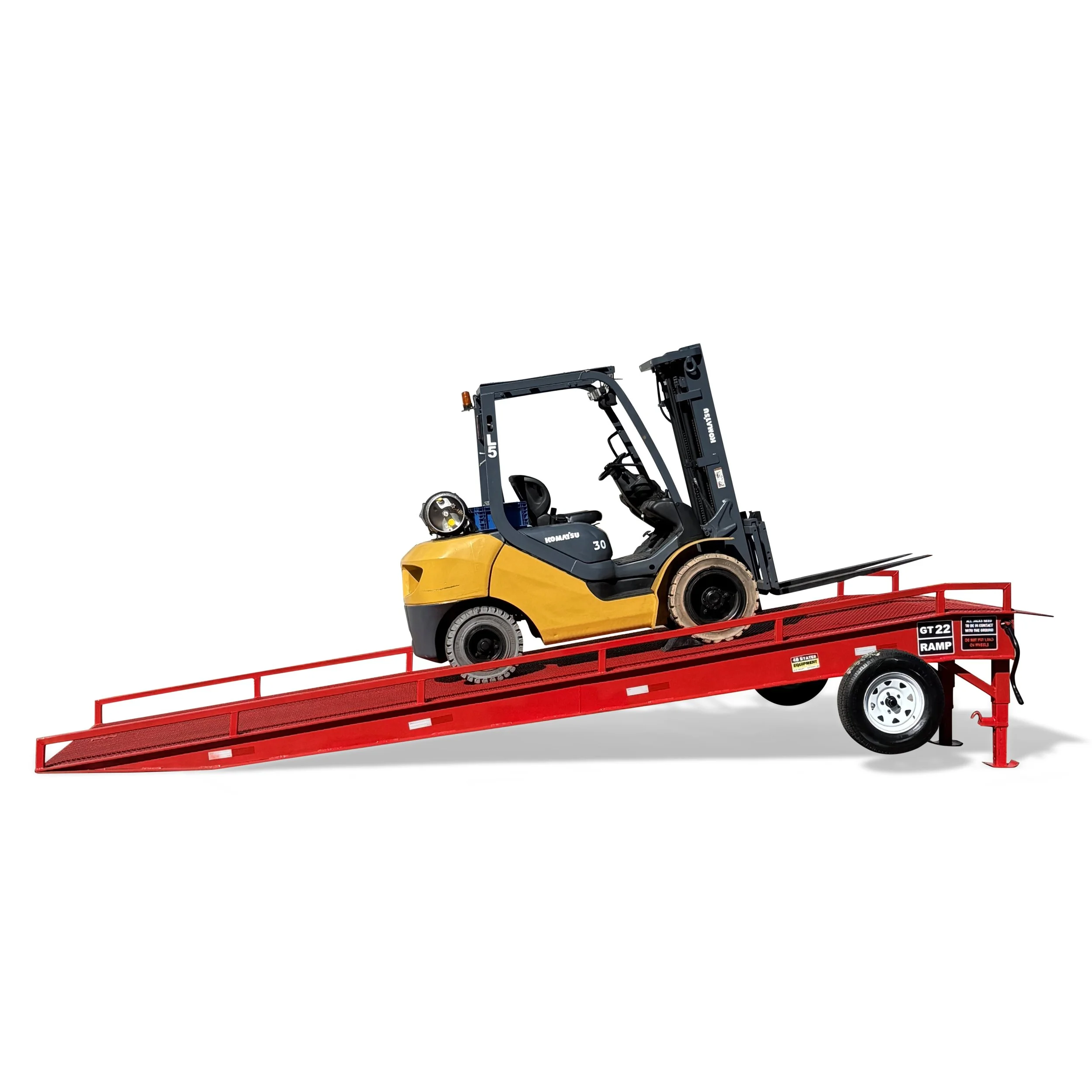 GT22 portable forklift ramp for loading and unloading semi-trailers
