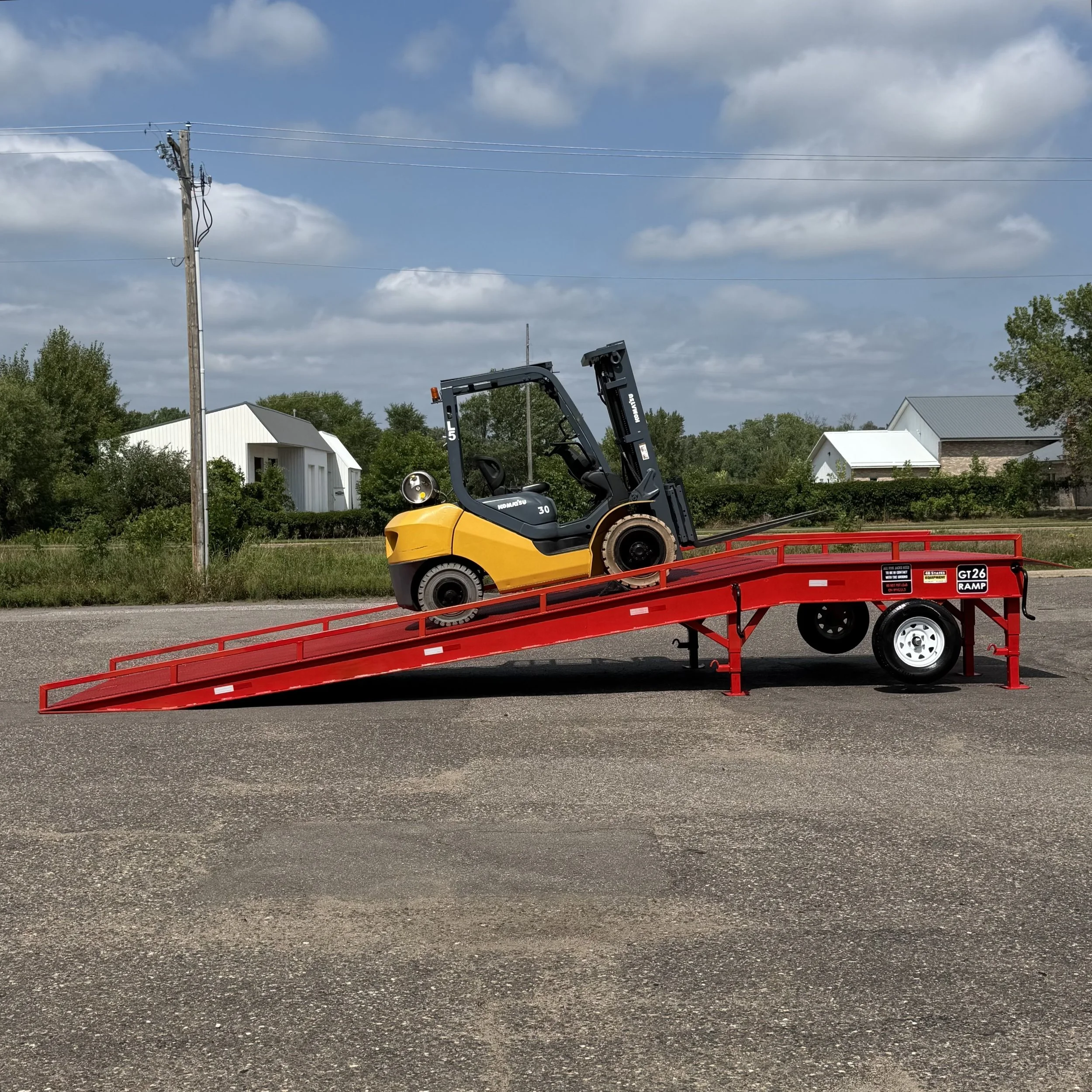 GT27 forklift loading ramp for trucks and trailers