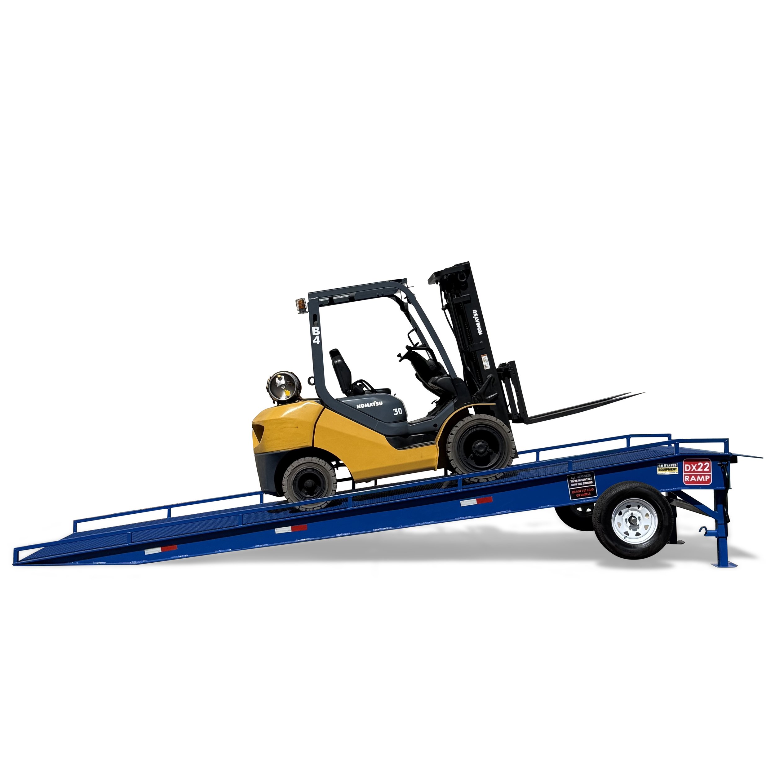 DX22 portable forklift ramp for loading and unloading semi-trailers