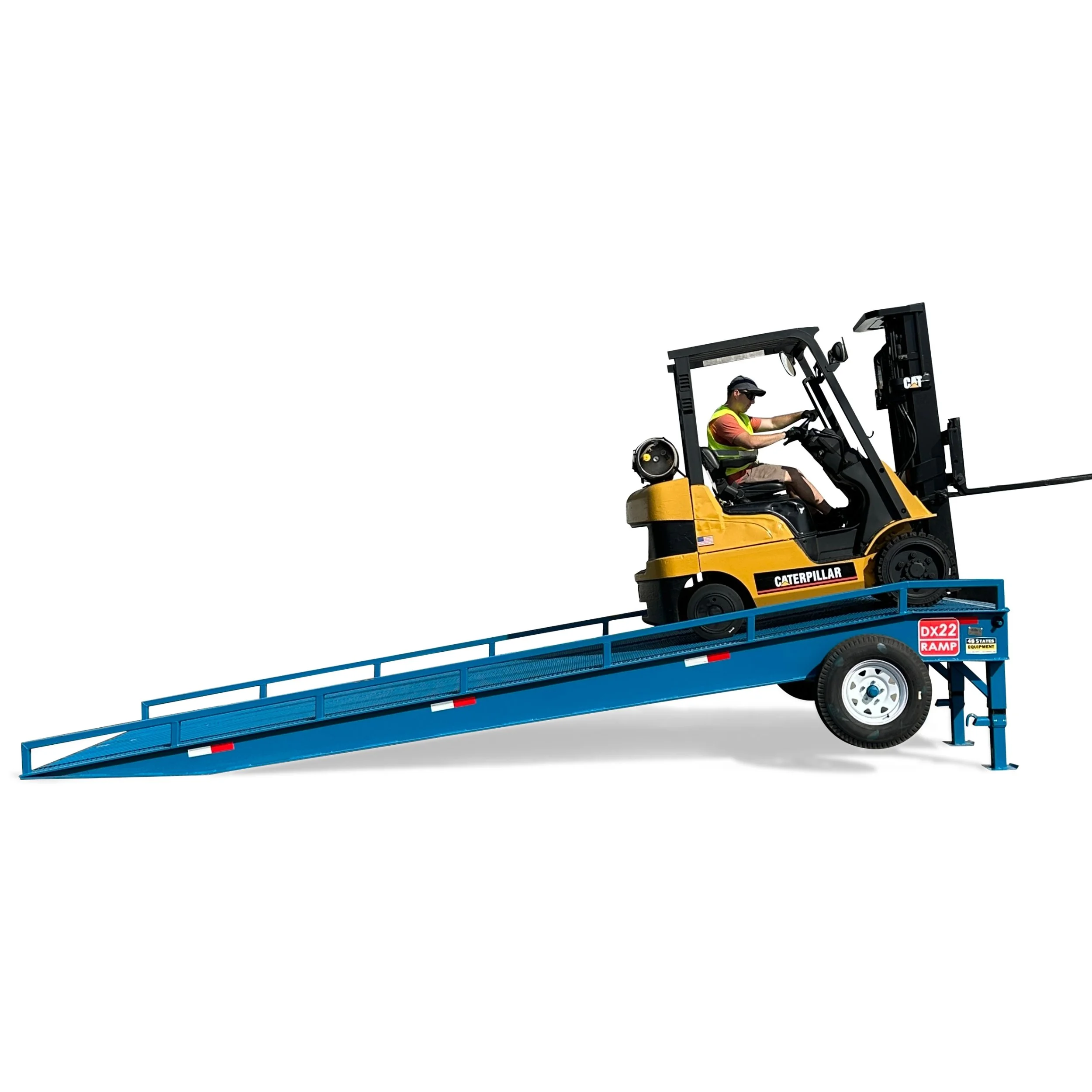 DX22 32,000lbs Portable Yard Ramp 22-Ft - Loading Dock Ramp
