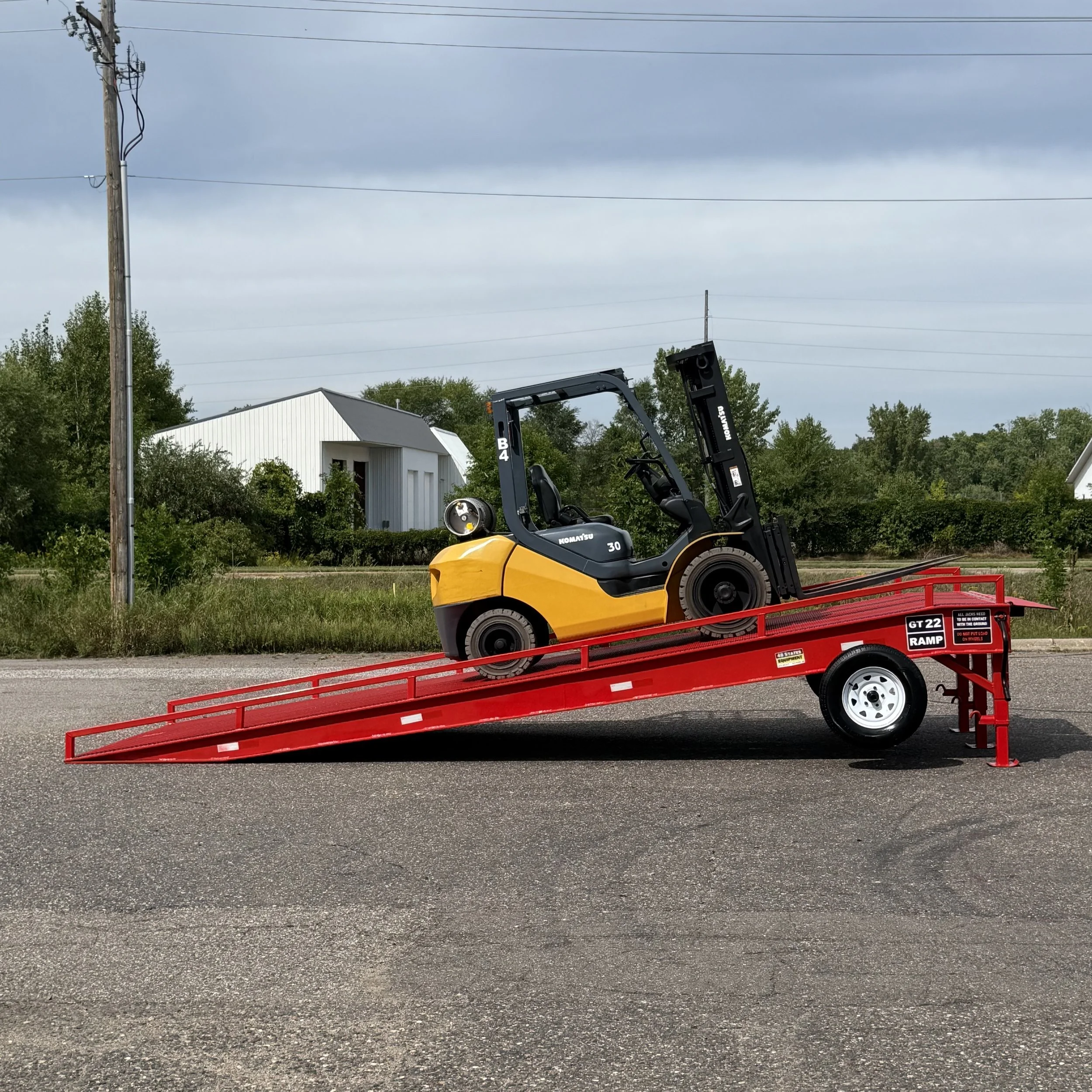 GT22 forklift loading ramp for trucks and trailers