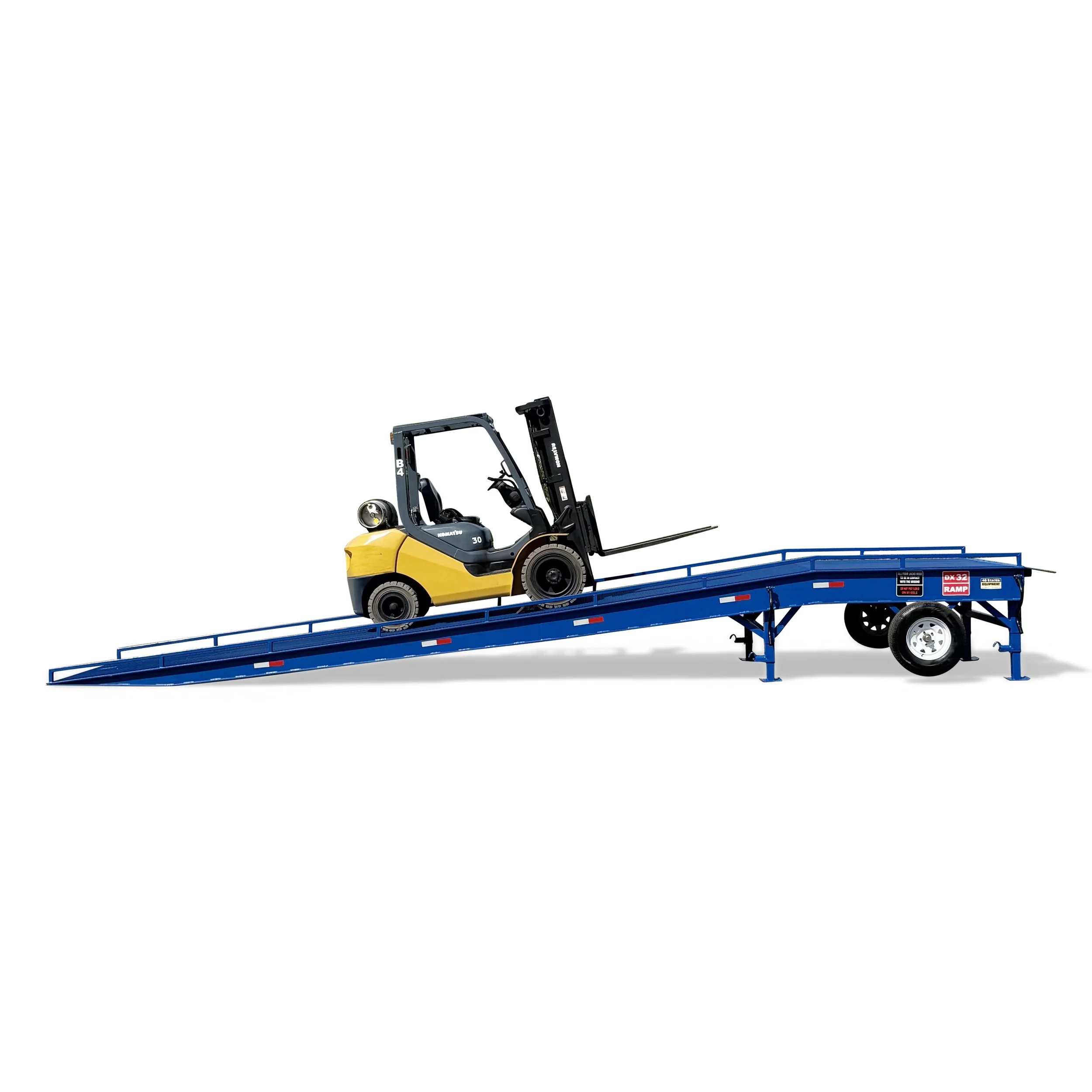 DX32 35,000lbs Portable Yard Ramp - 32-Ft - 76" Wide - Loading Dock Ramp