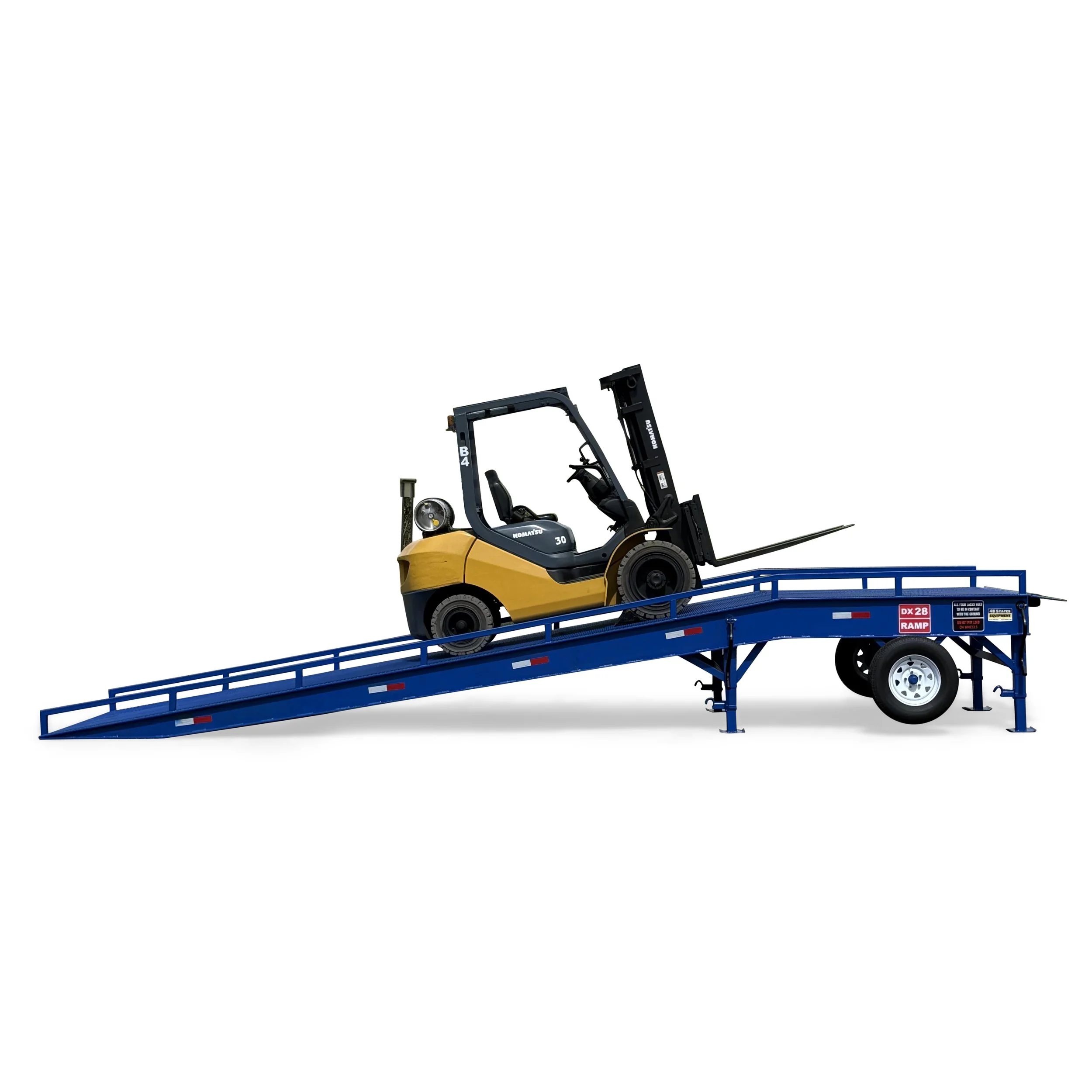 DX28 35,000lbs Portable Yard Ramp - 28-Ft - 76" Wide - Loading Dock Ramp