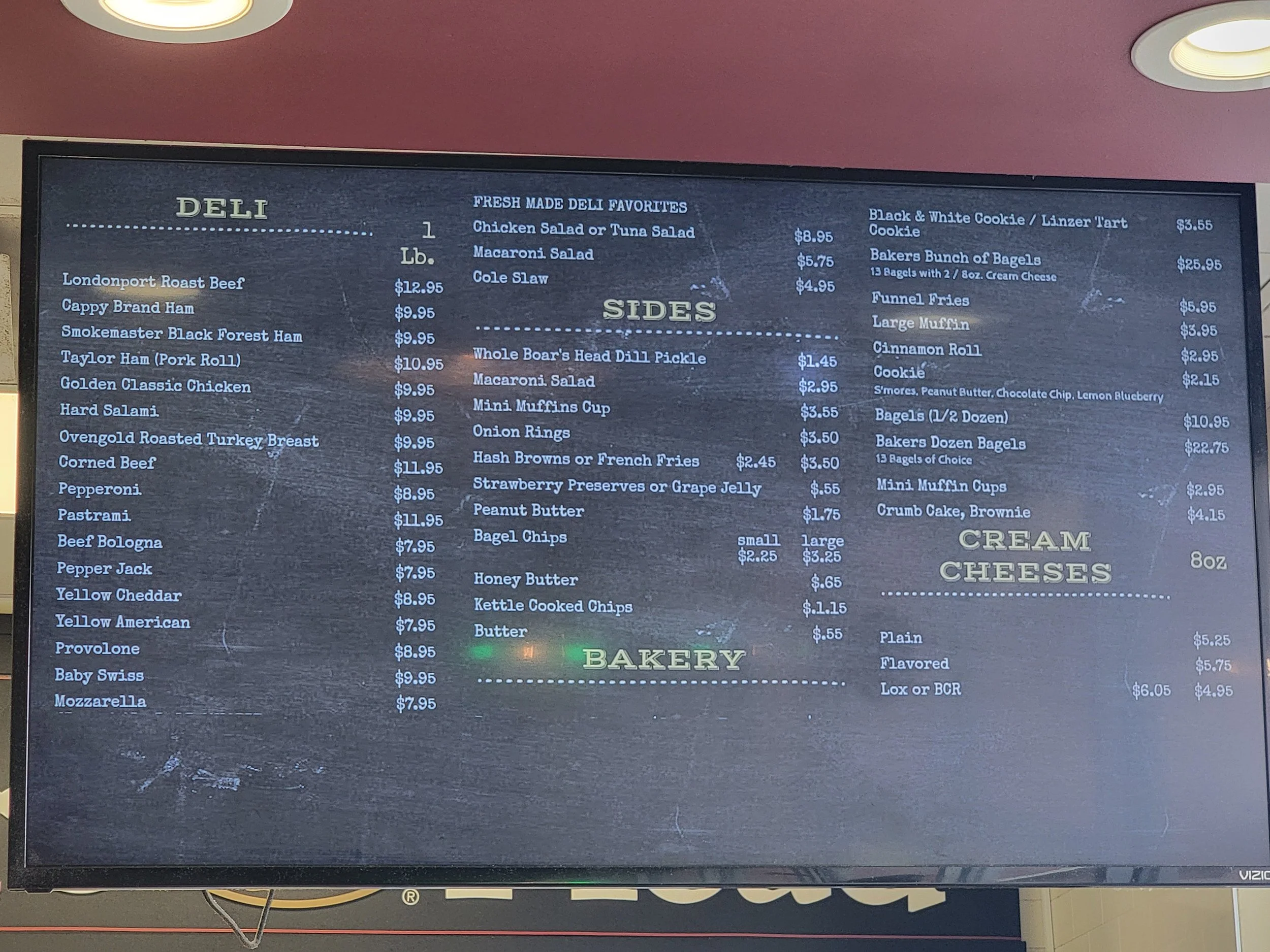 Menu 1 — Donnie D's Bagels & Deli