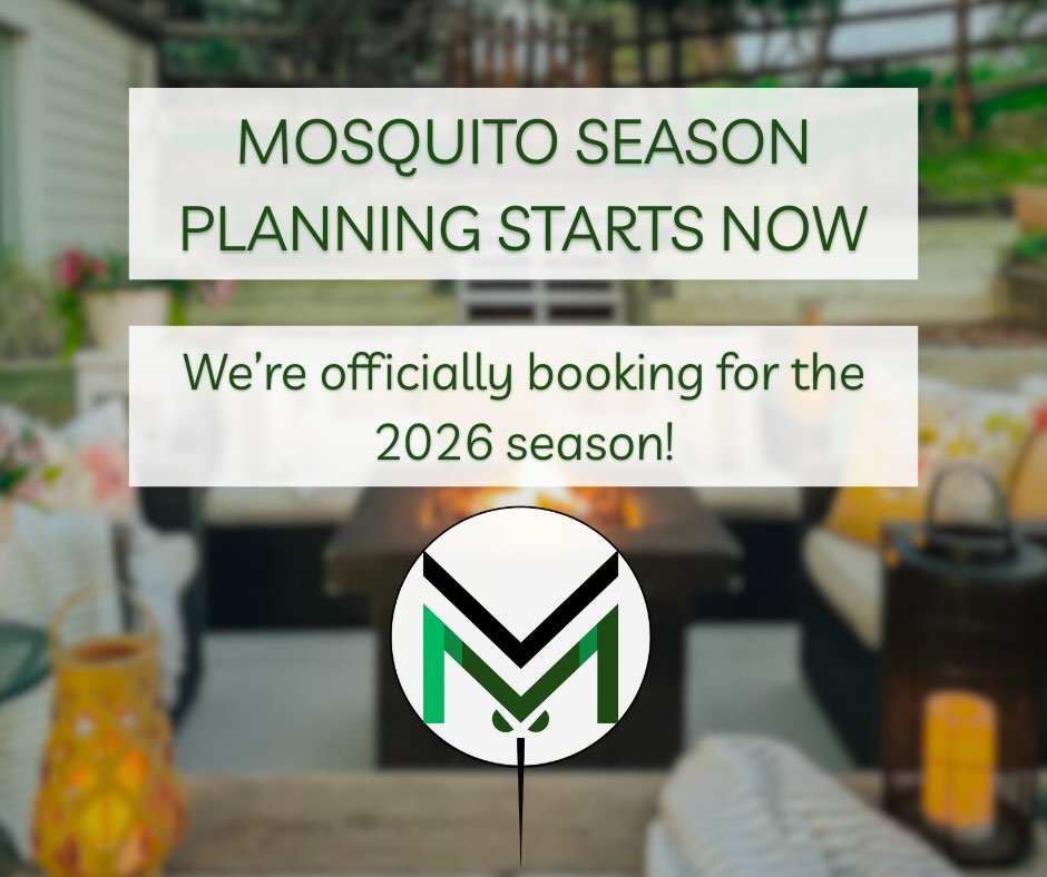 New year, same goal: more time outside, fewer mosquitoes! 🦟

We&rsquo;re officially now booking for the season. Our spots are limited to make sure your yard gets the individual care it deserves. 

Save 12.5% if you pre-pay before 2/1!

If you want y