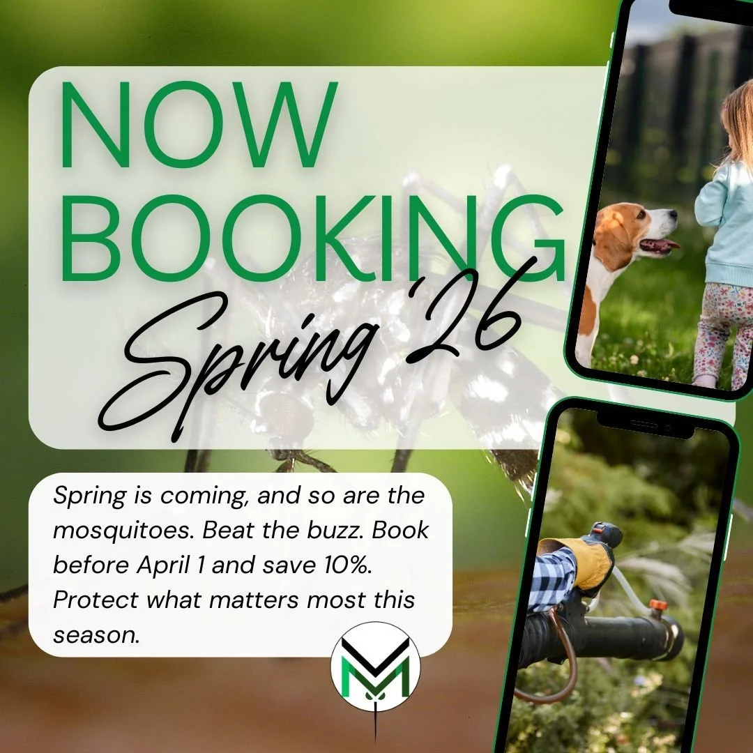 Now booking Spring &rsquo;26 ✨
Book by Apr 1 &rarr; 10% off your season package. Limited spots.
DM us or tap the link in bio to grab your quote today&mdash;then enjoy your yard from day one.
Protect what matters most.
#mosquitocontrol #tickcontrol #P