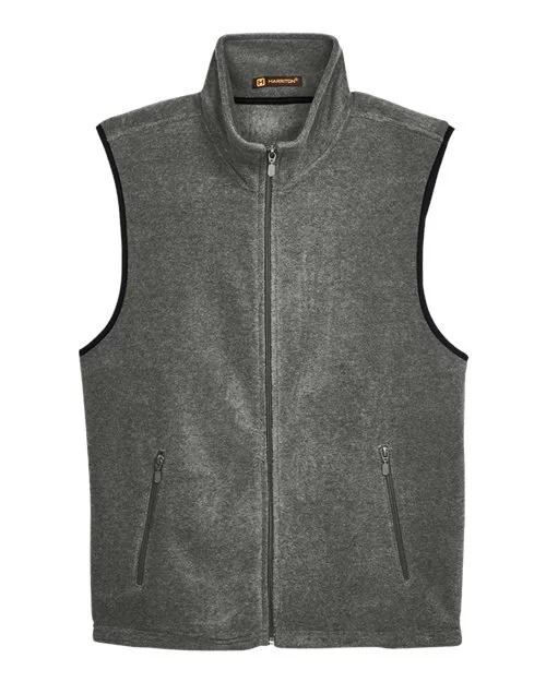 Harriton Unisex Fleece Full-Zip Vest - M985