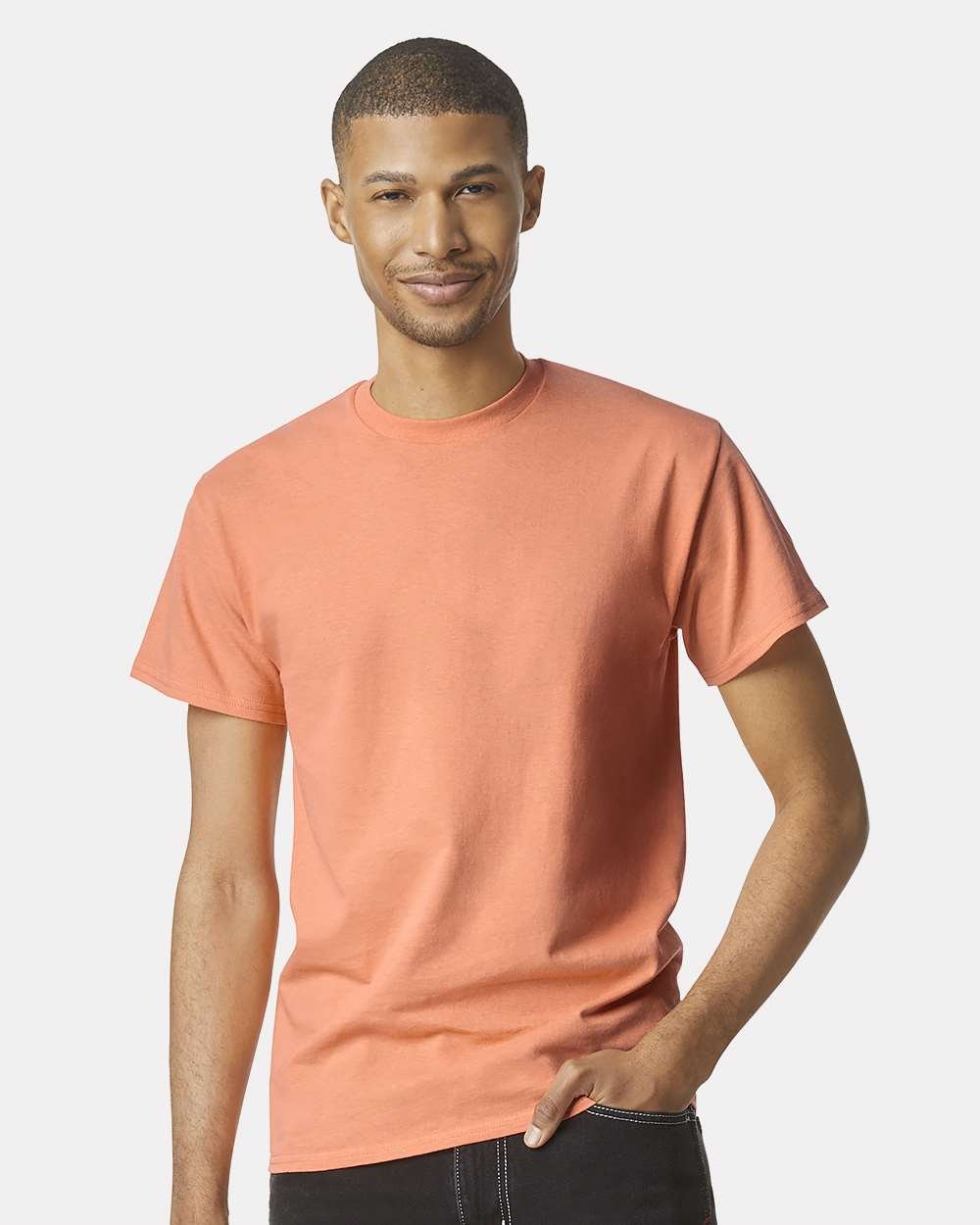 Gildan_5000_Tangerine_Front_High_Model.jpg