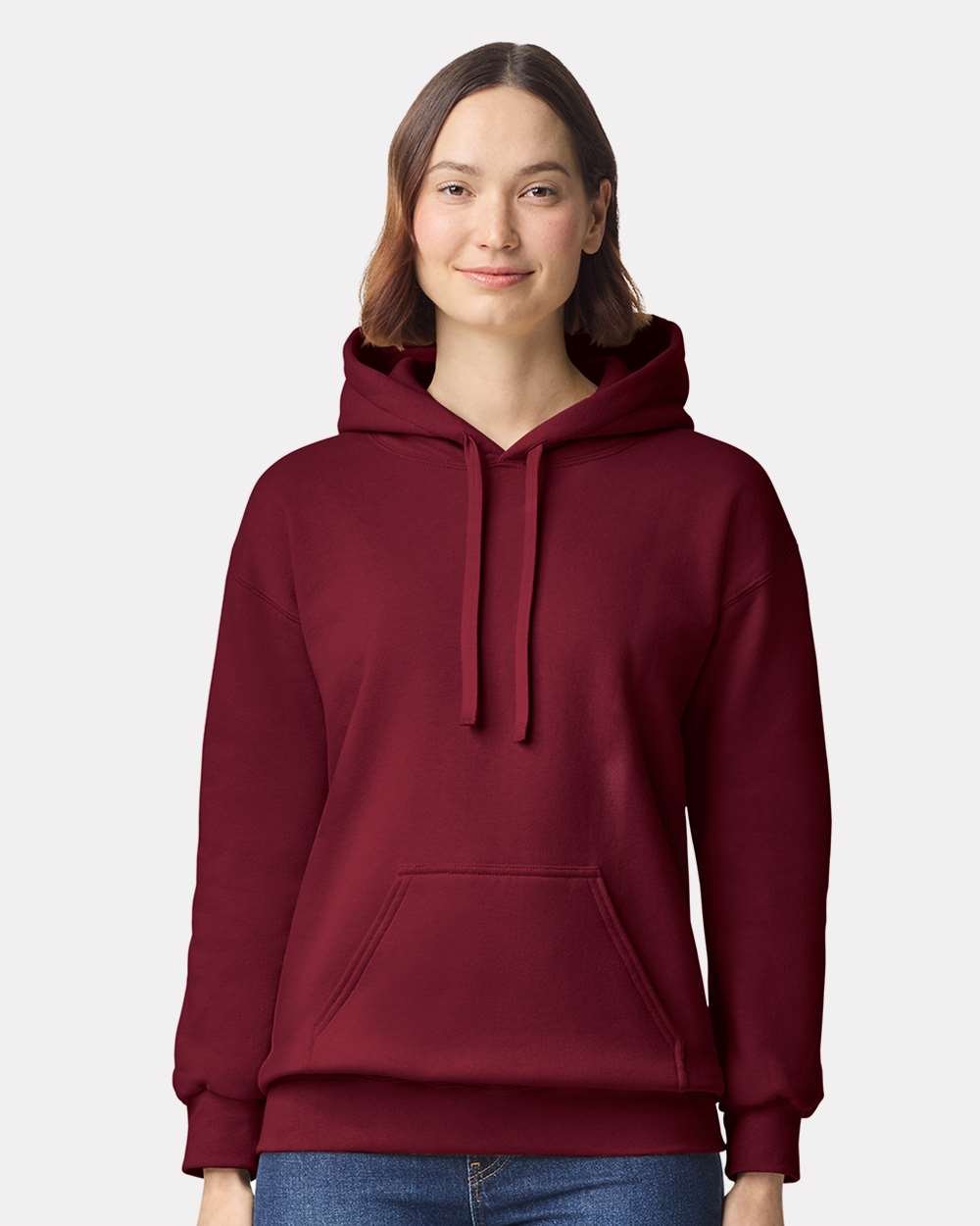 Gildan_19500_Garnet_Front_High_Model.jpg