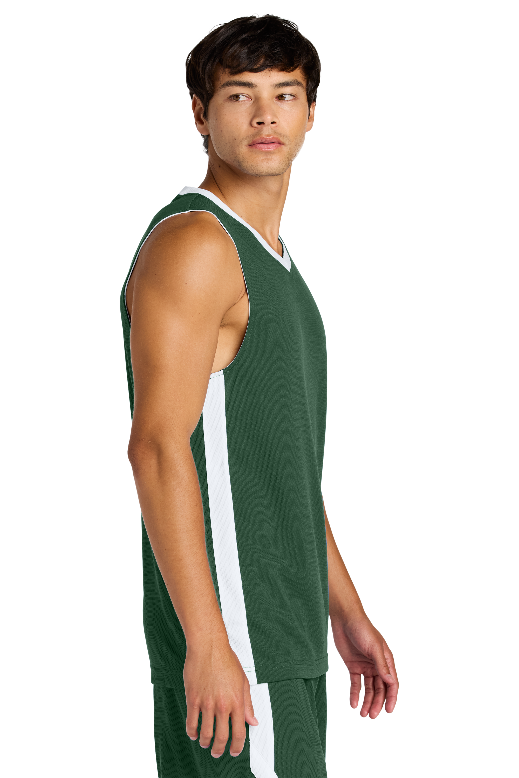 ST900_Forest Green_White_Model_Side.png