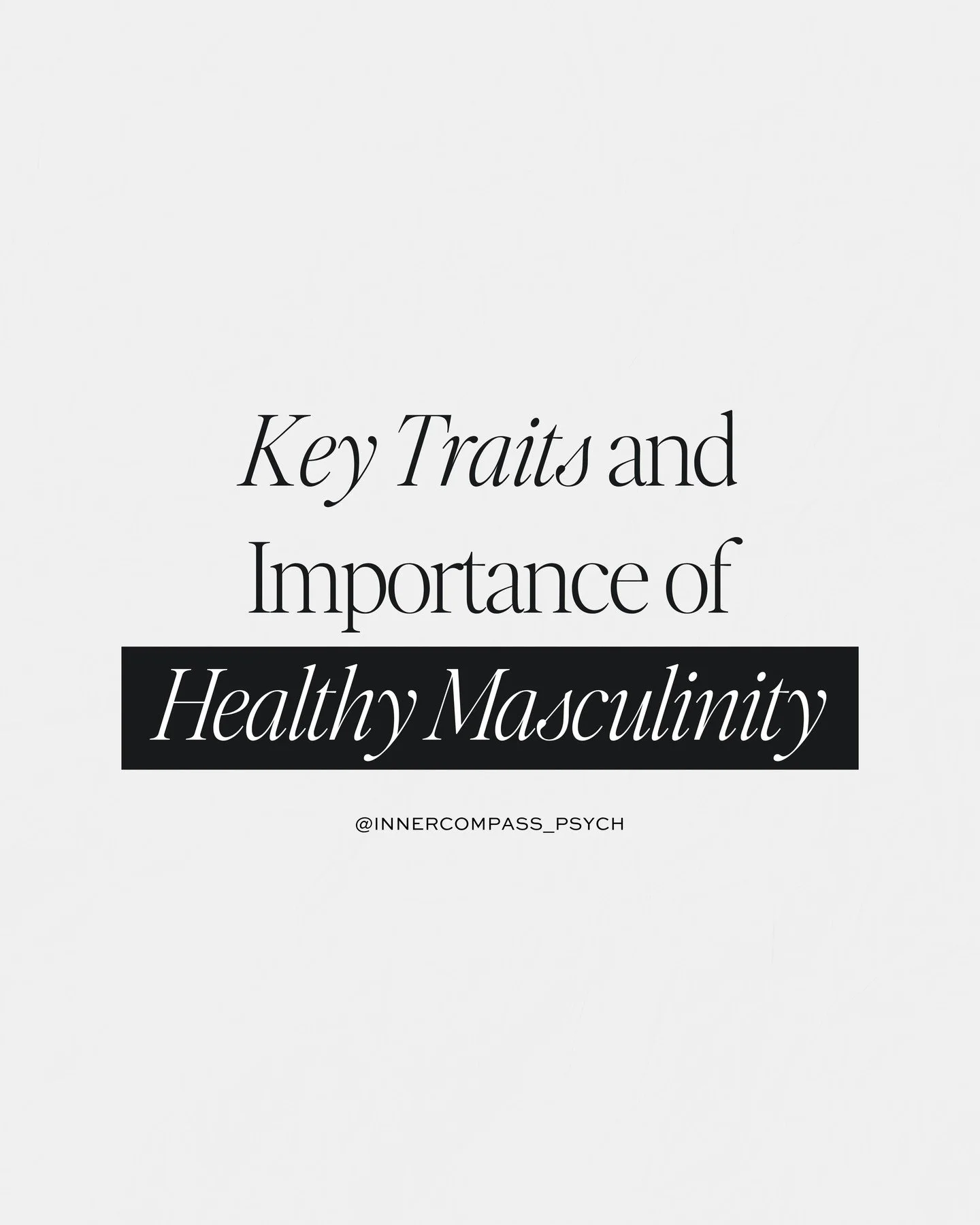 A healthier way of looking at masculinity creates an environment where men can express themselves authentically and without fear of judgment. It emphasizes emotional intelligence, empathy, vulnerability, and mutual respect, leading to better mental h