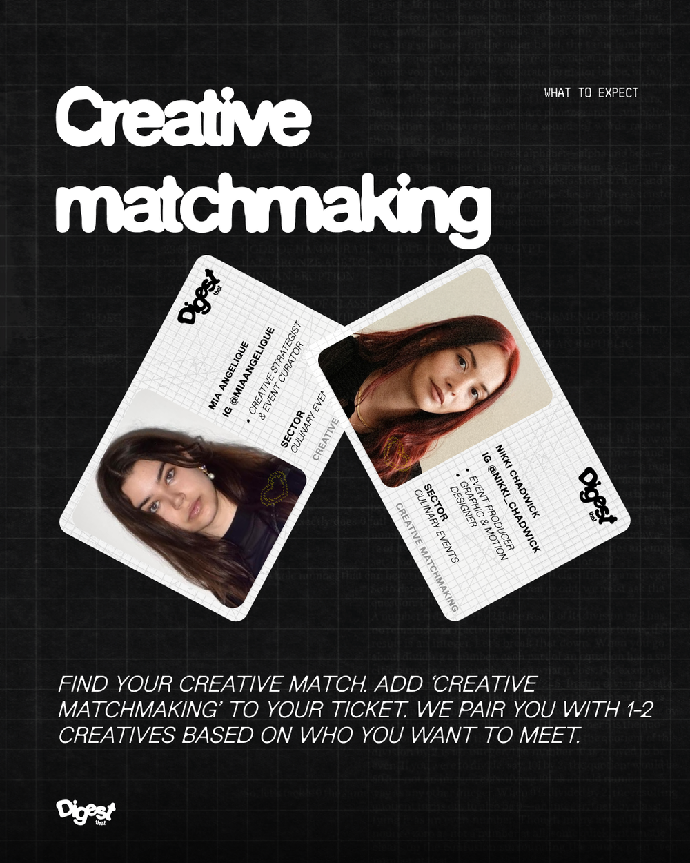 Creative matchmaking