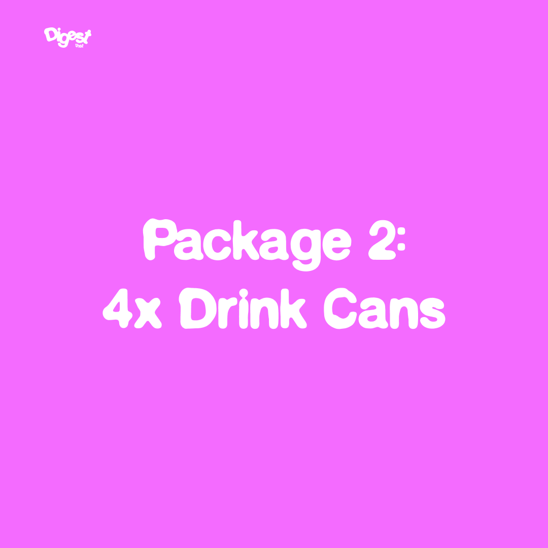 PACKAGE 2: 4x Drink Cans