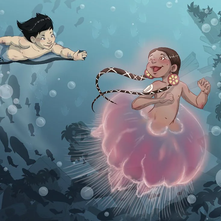 web Mermaids playing fetch 2.jpg