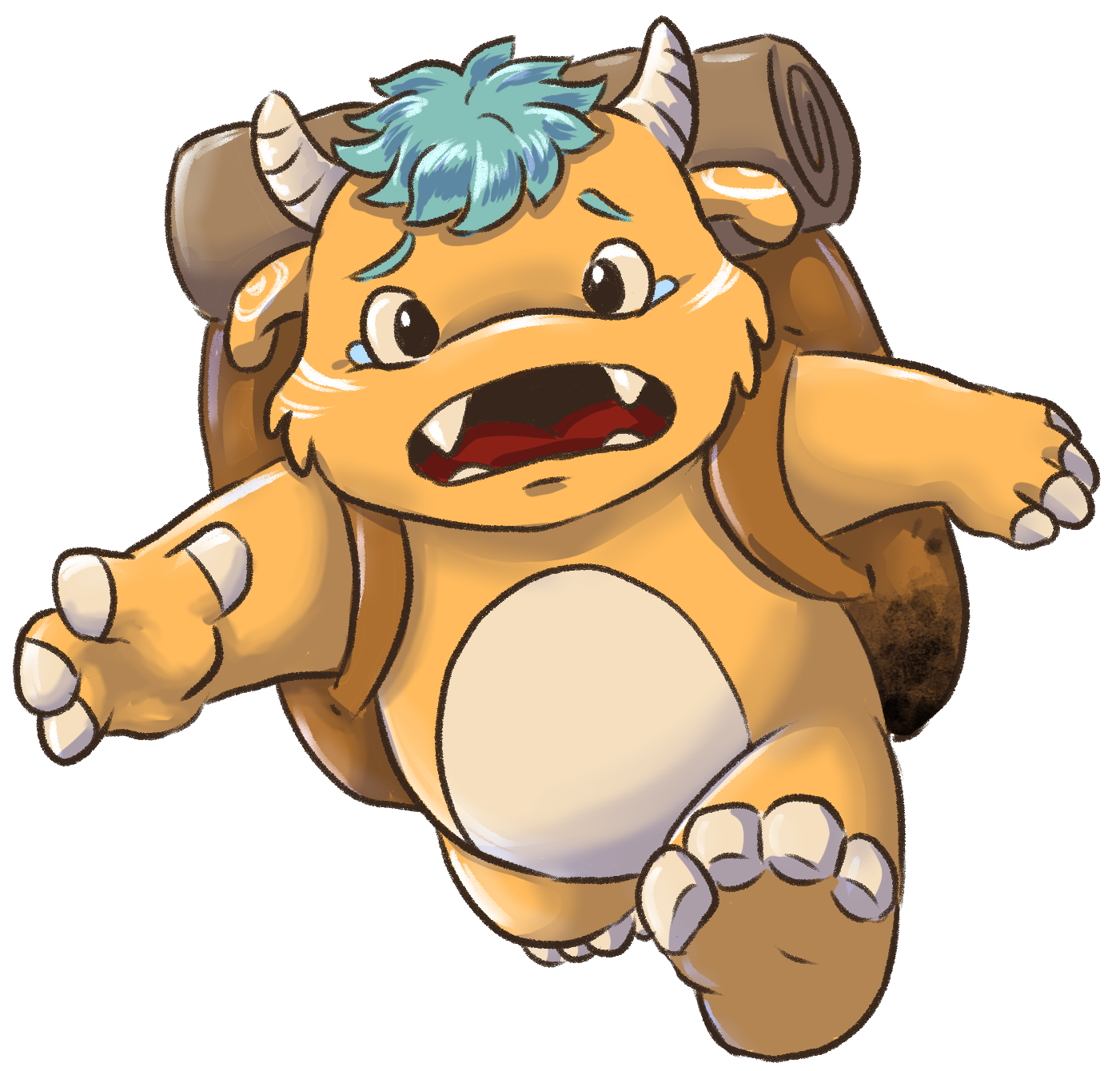 Monster running Cover yellow.png