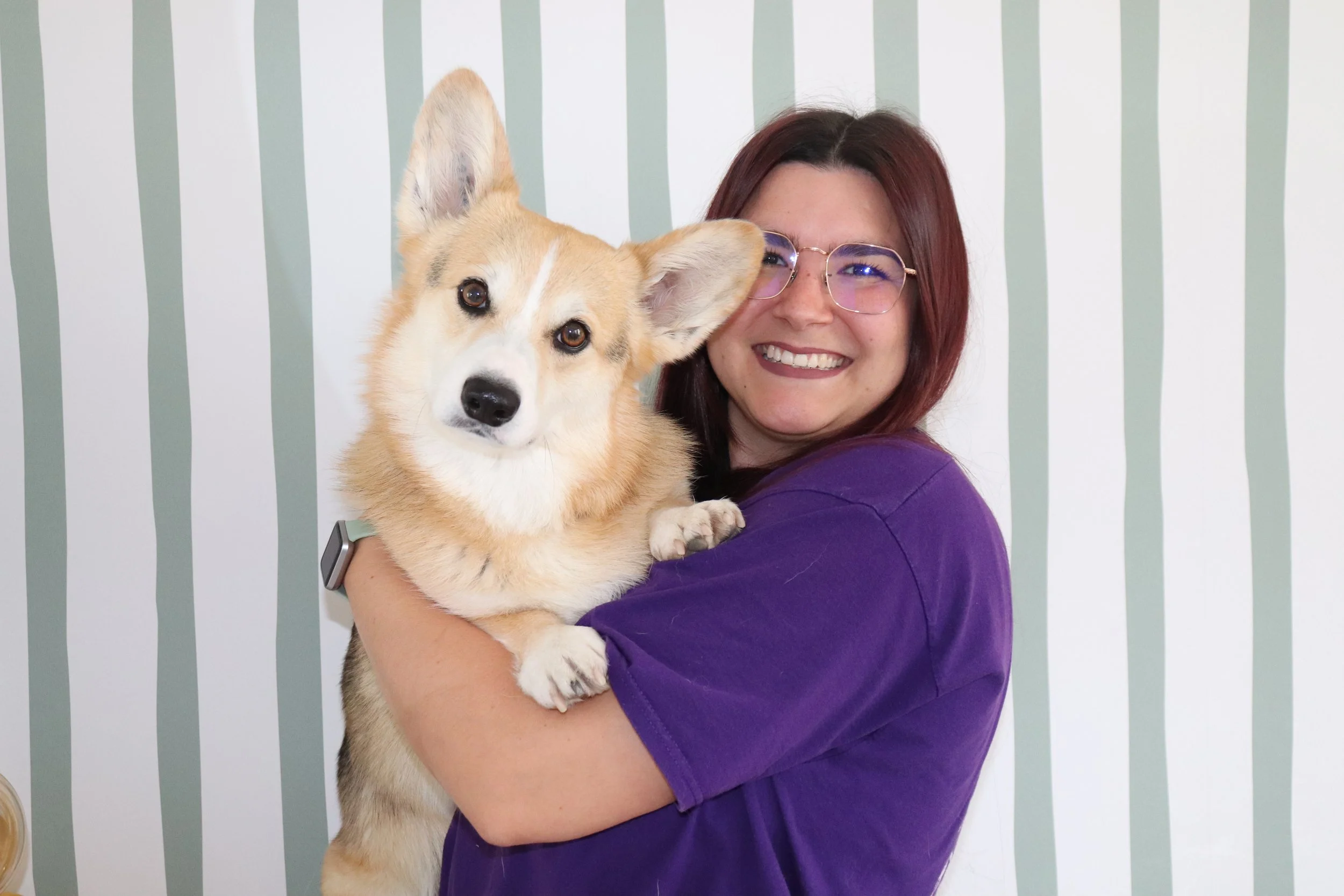 Photo d'Emeline Pogorbsky et son chien