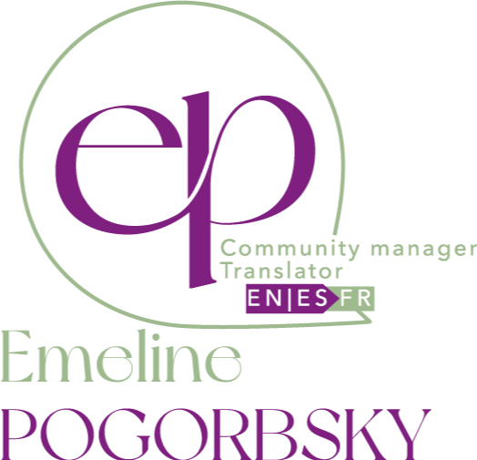 logo Emeline Pogorbsky Community Manager Traductrice